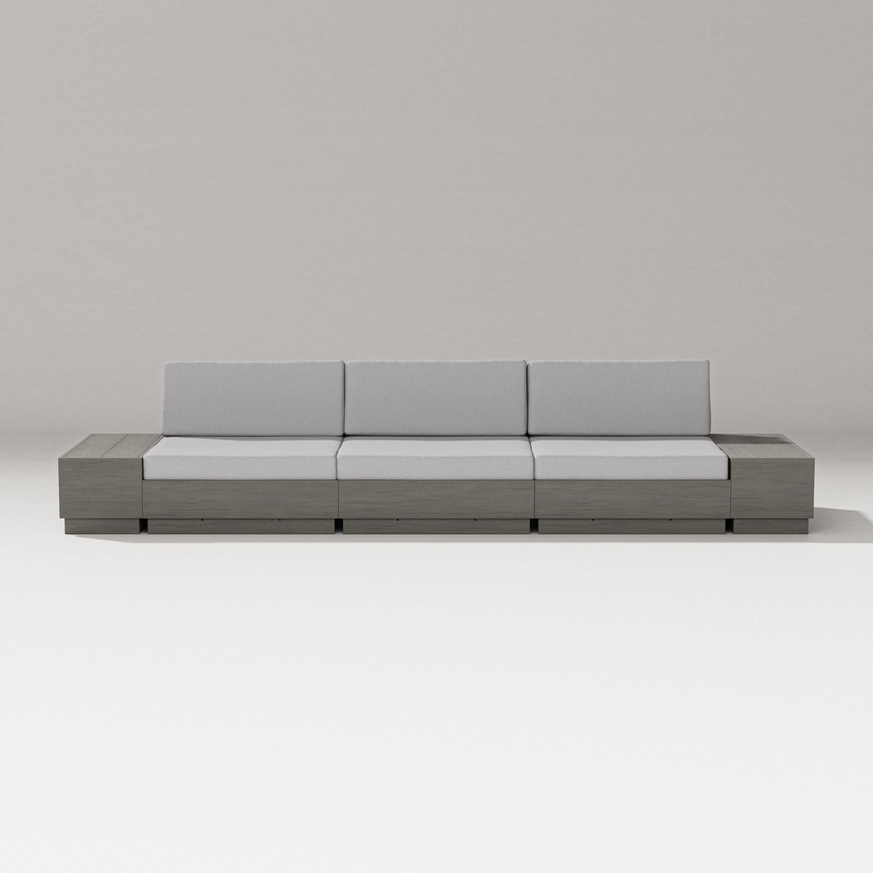 PW Designer Series Elevate Straight Sectional in Driftwood / Granite