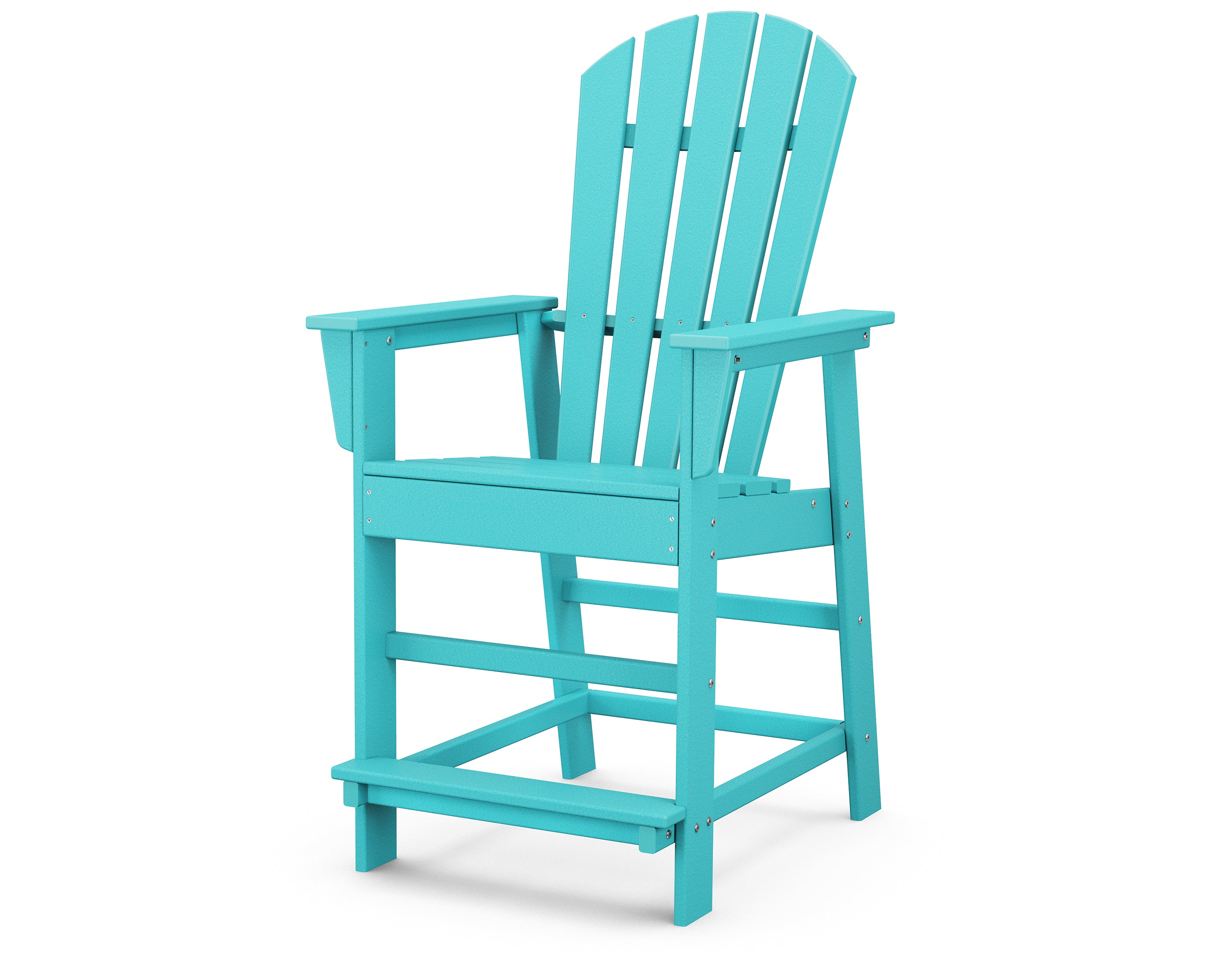POLYWOOD South Beach Counter Chair in Aruba