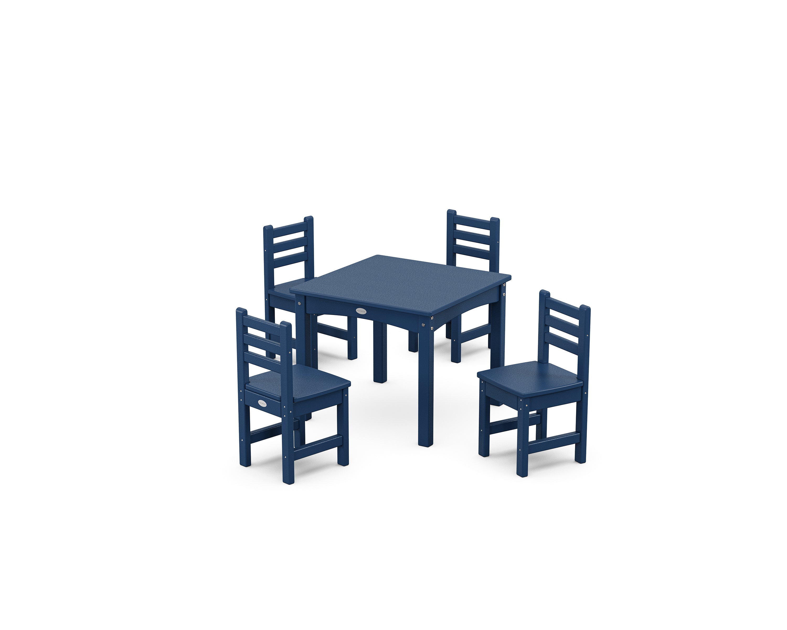 POLYWOOD Lakeside Toddler 5-Piece Dining Set in Navy