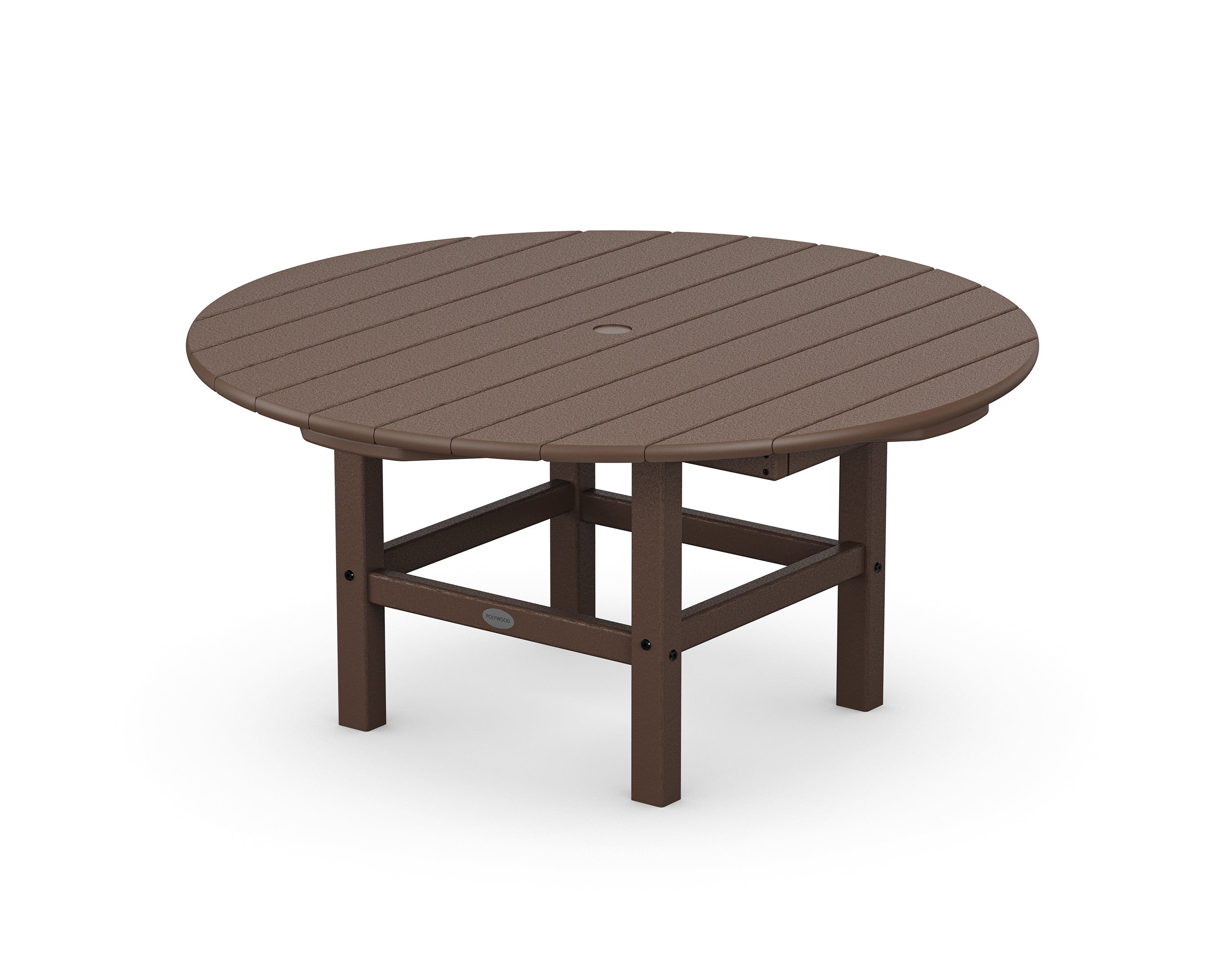 POLYWOOD Round 37" Conversation Table in Mahogany