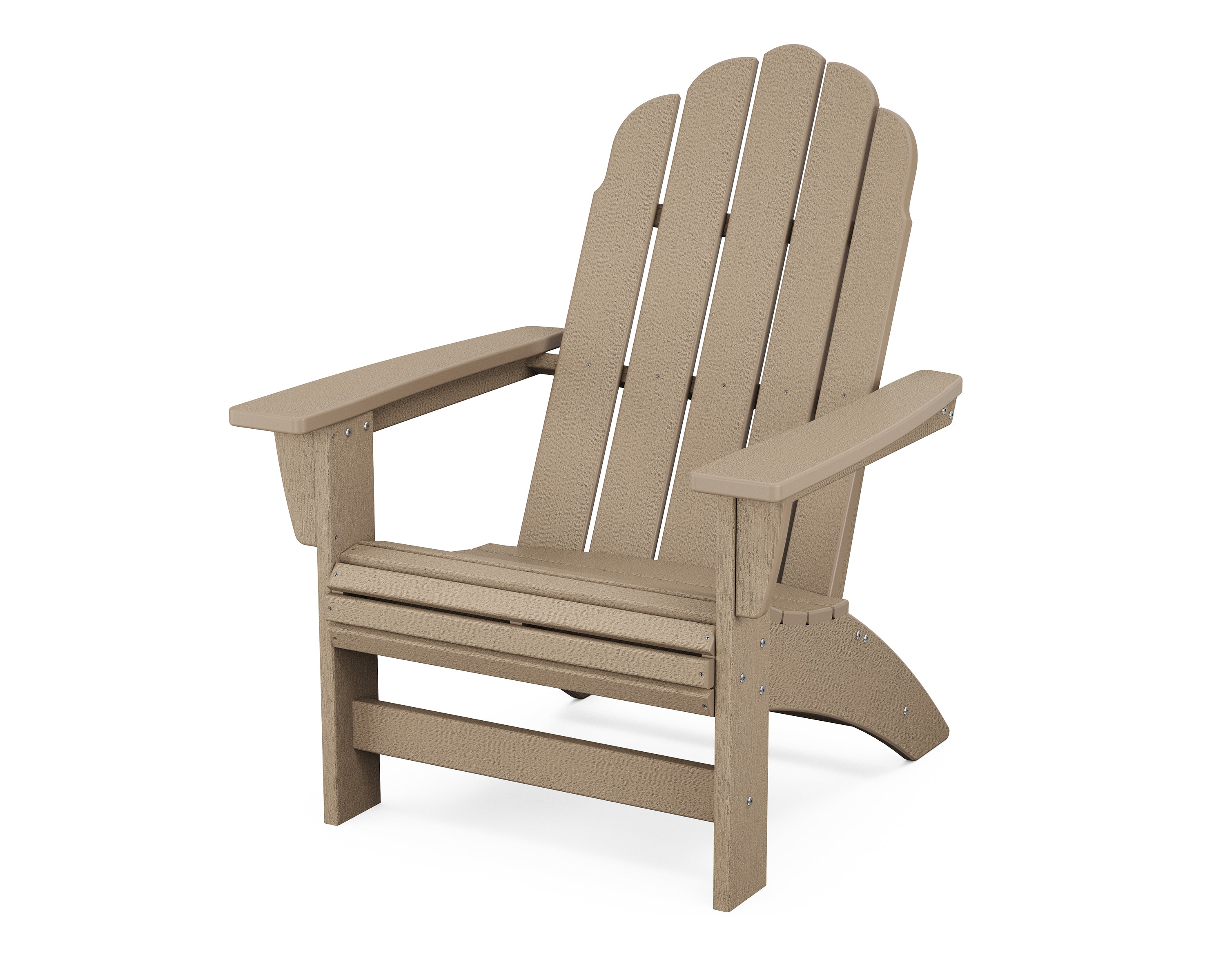 POLYWOOD Vineyard Grand Adirondack Chair in Vintage Sahara