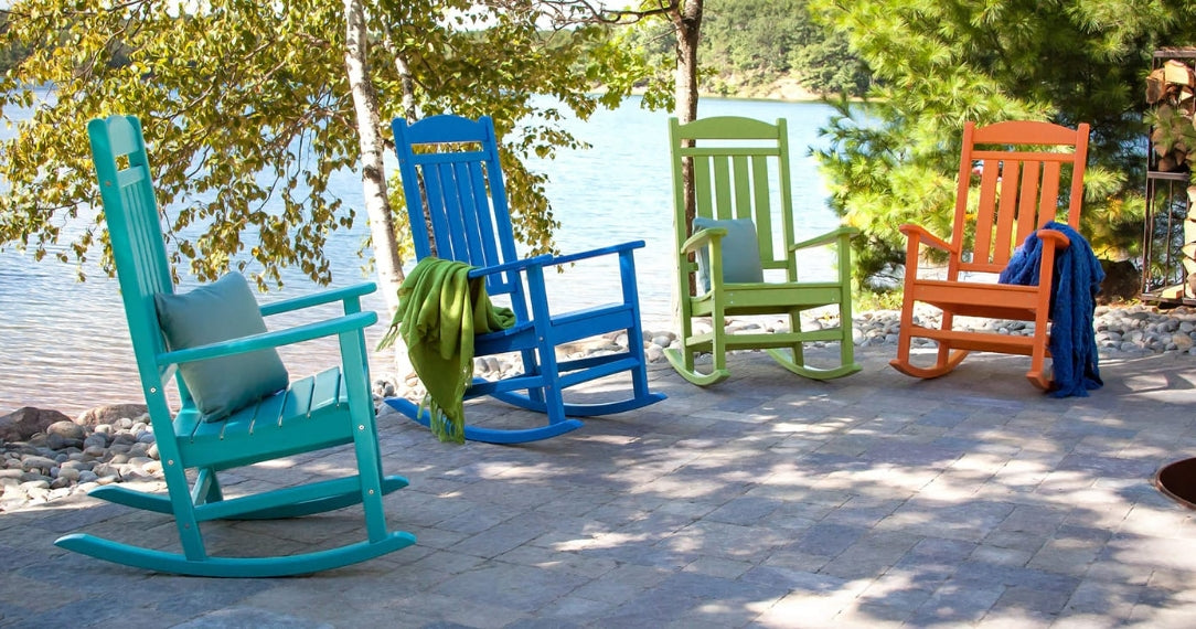 Turquoise Polywood Rocking Chair POLYWOOD MENU