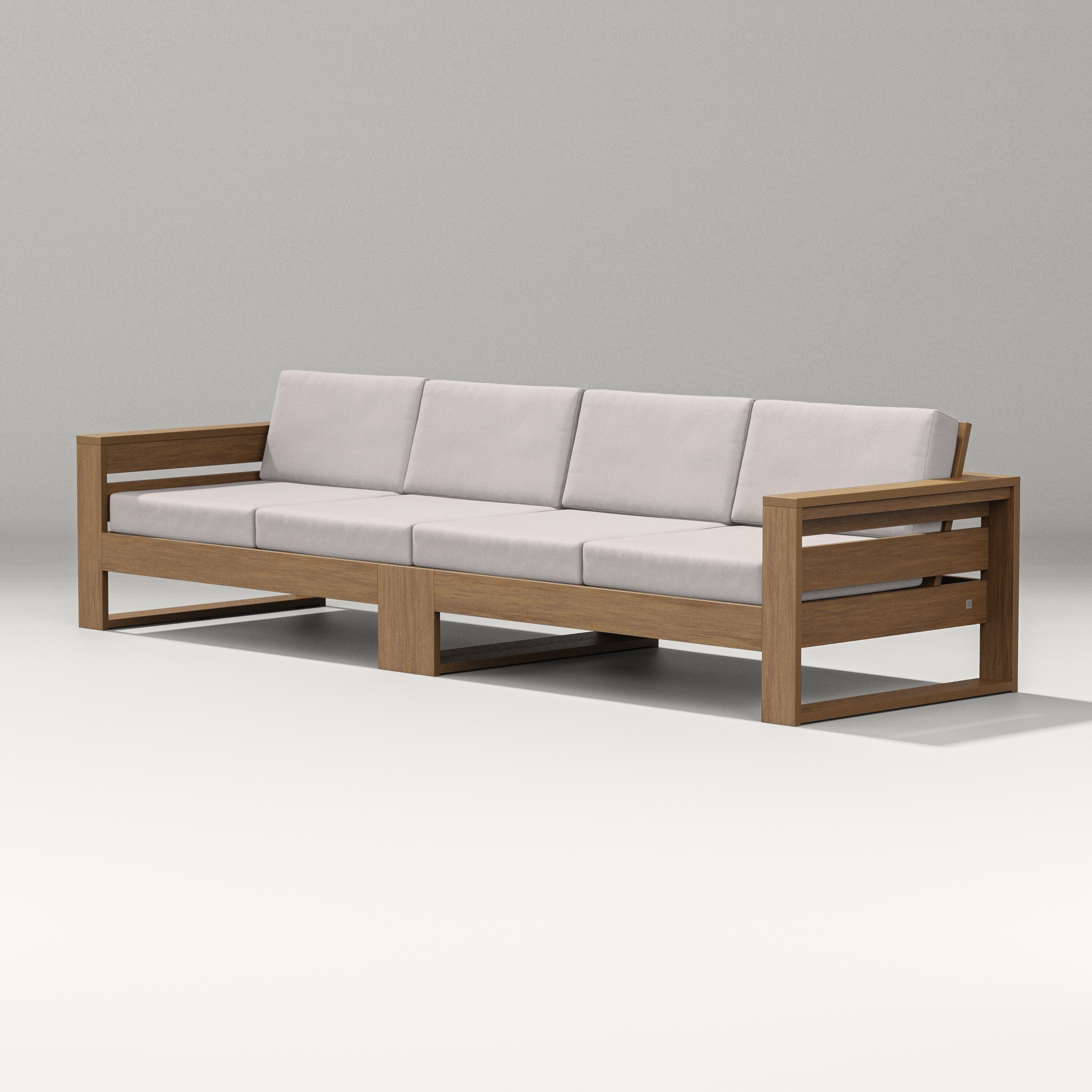 PW Designer Series Latitude Straight Sectional in Natural / Dune Burlap