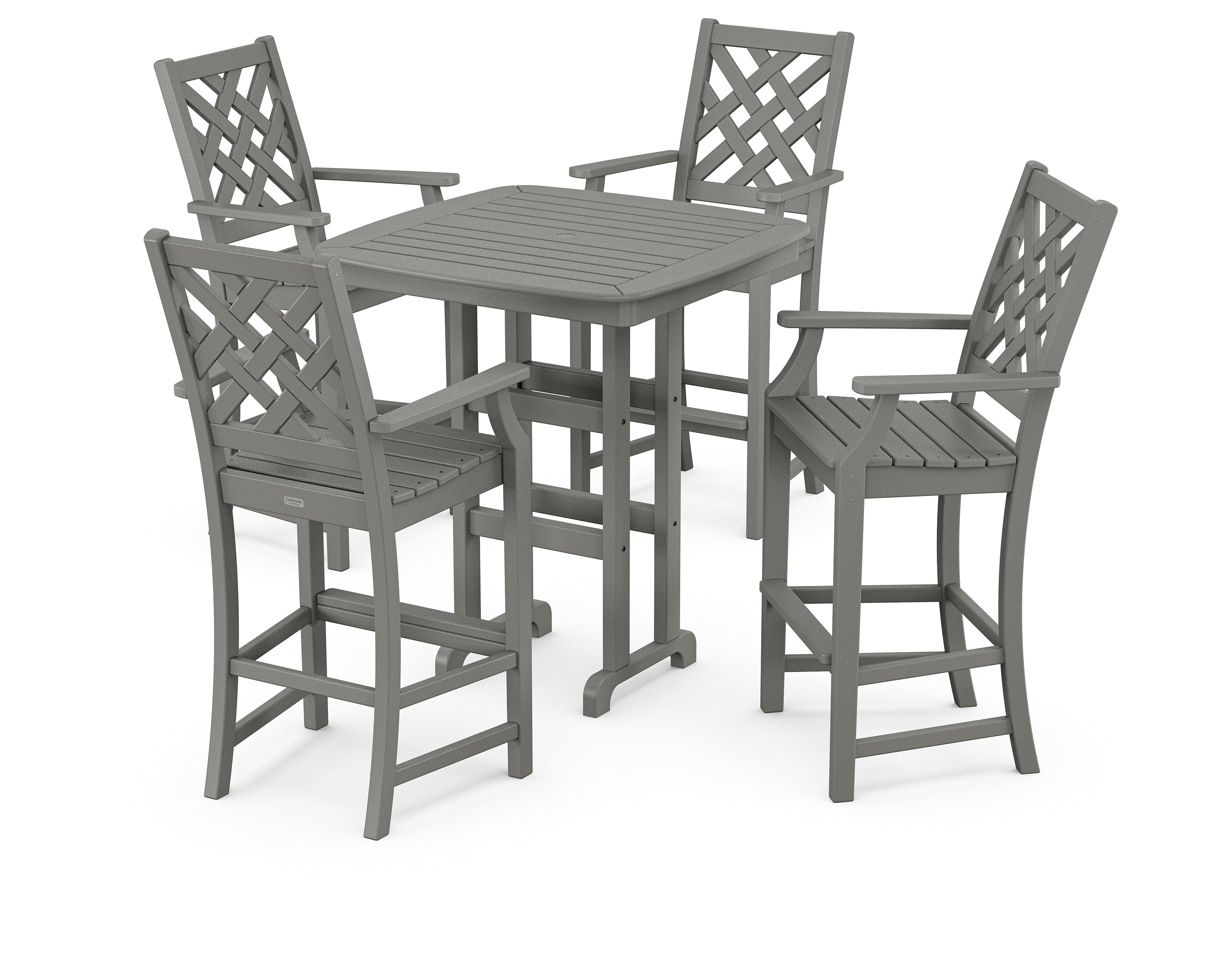 Country Living Wovendale 5-Piece Bar Set in Slate Grey