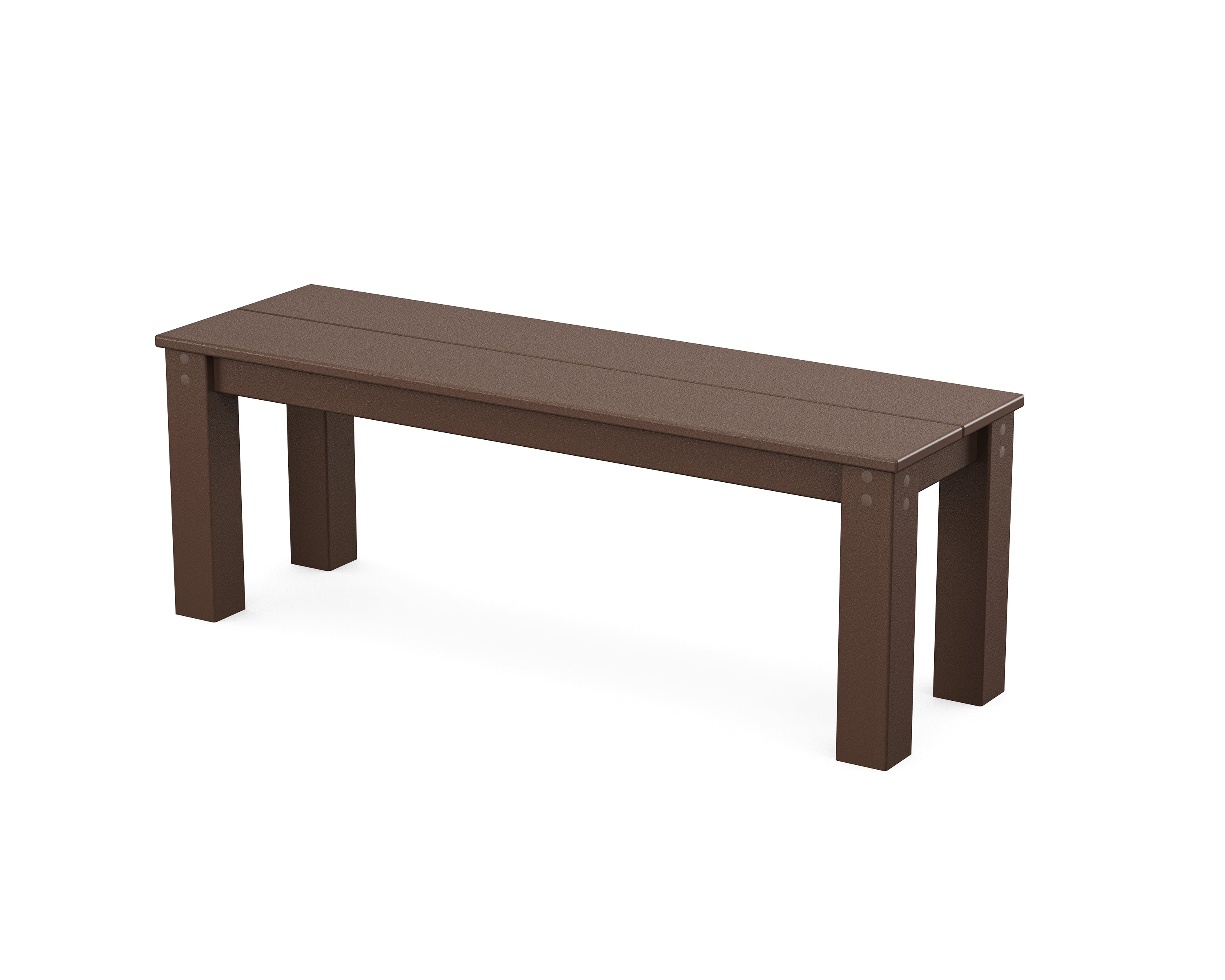 POLYWOOD® Studio Parsons 48” Bench in Mahogany