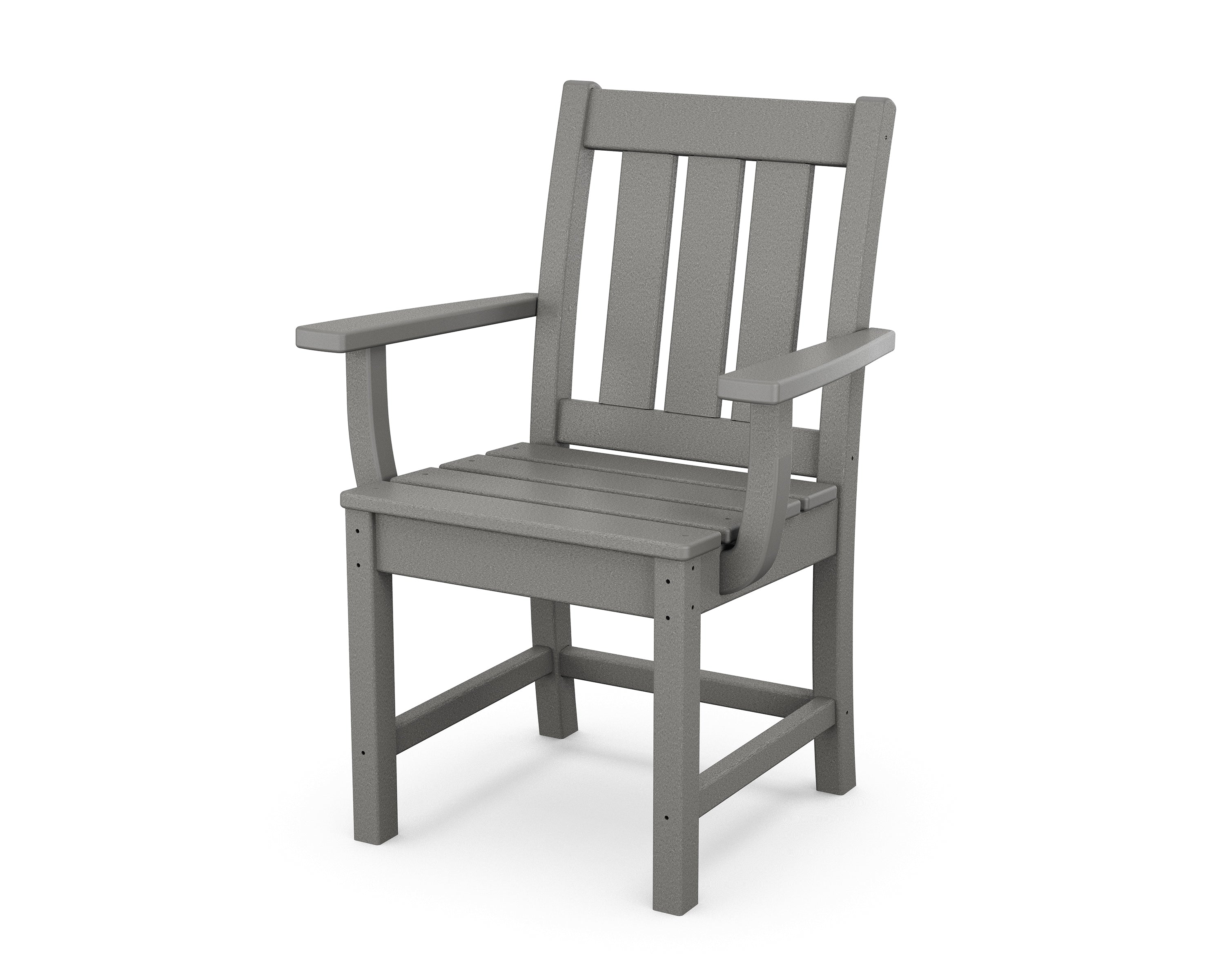 POLYWOOD Oxford Dining Arm Chair in Slate Grey