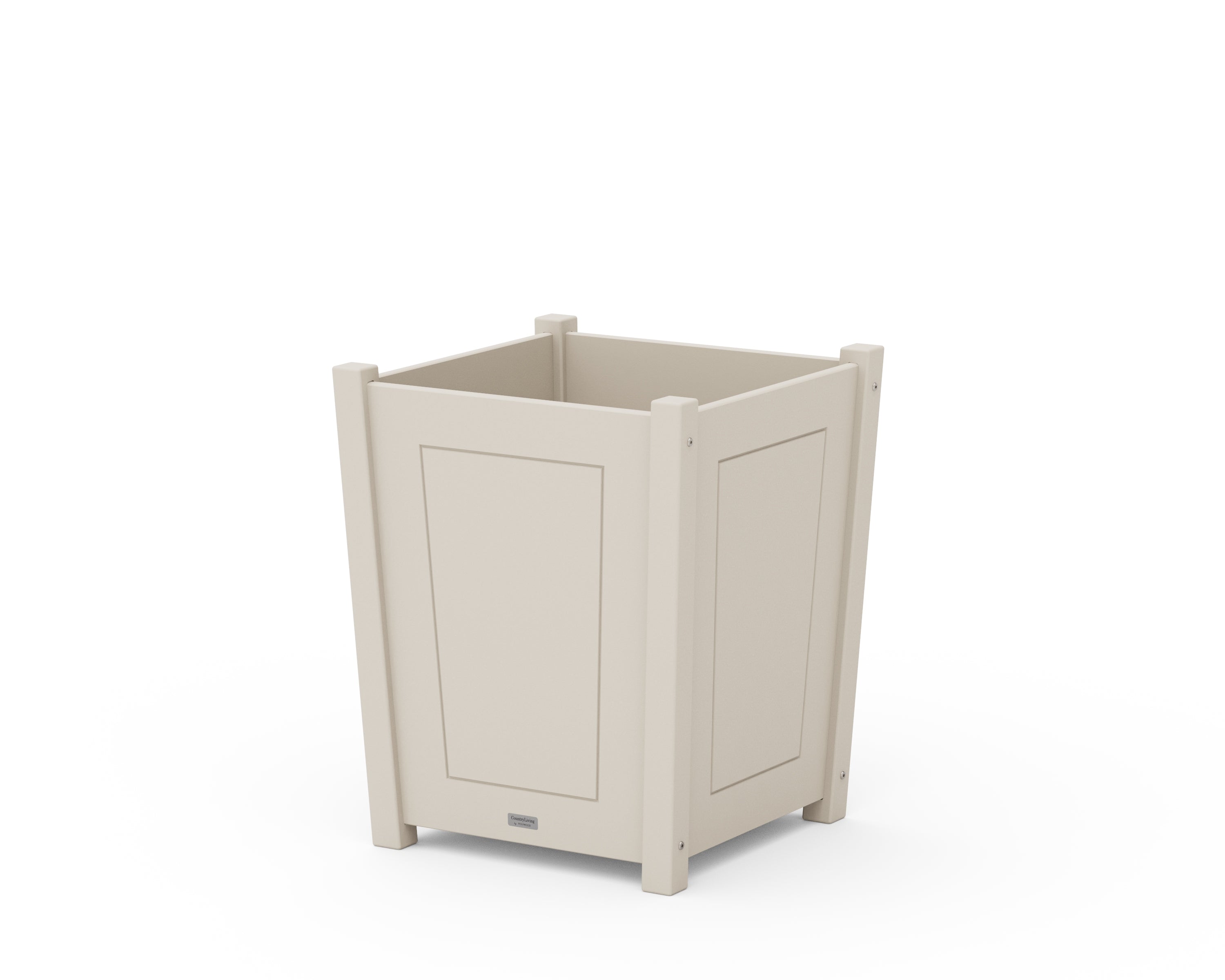 Country Living Country Living Large Tapered Square Short Planter Box in Sand