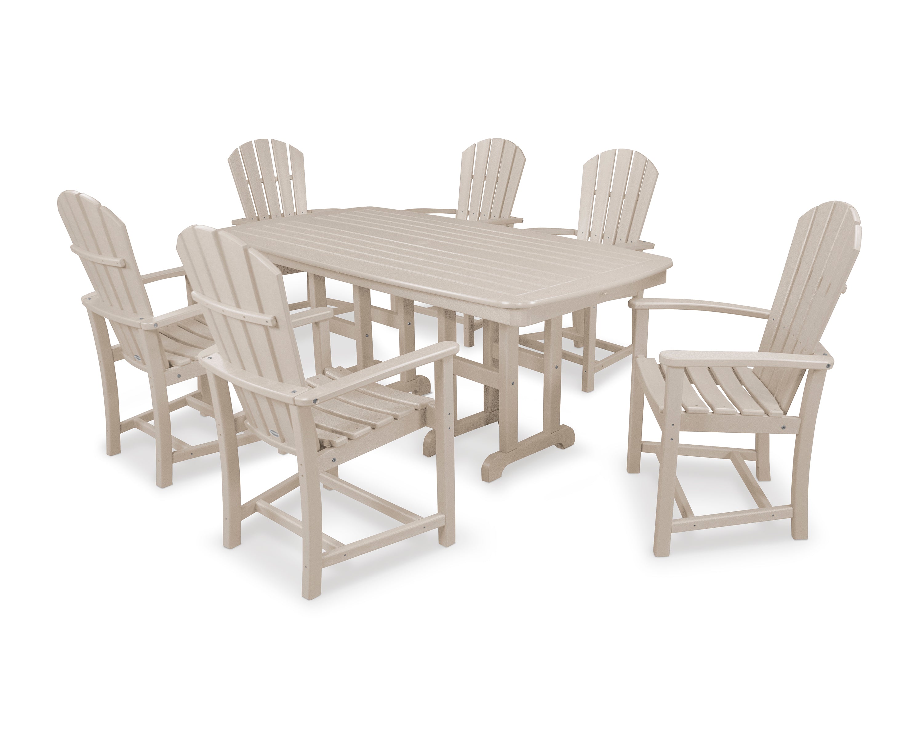 POLYWOOD® Palm Coast 7-Piece Dining Set in Sand