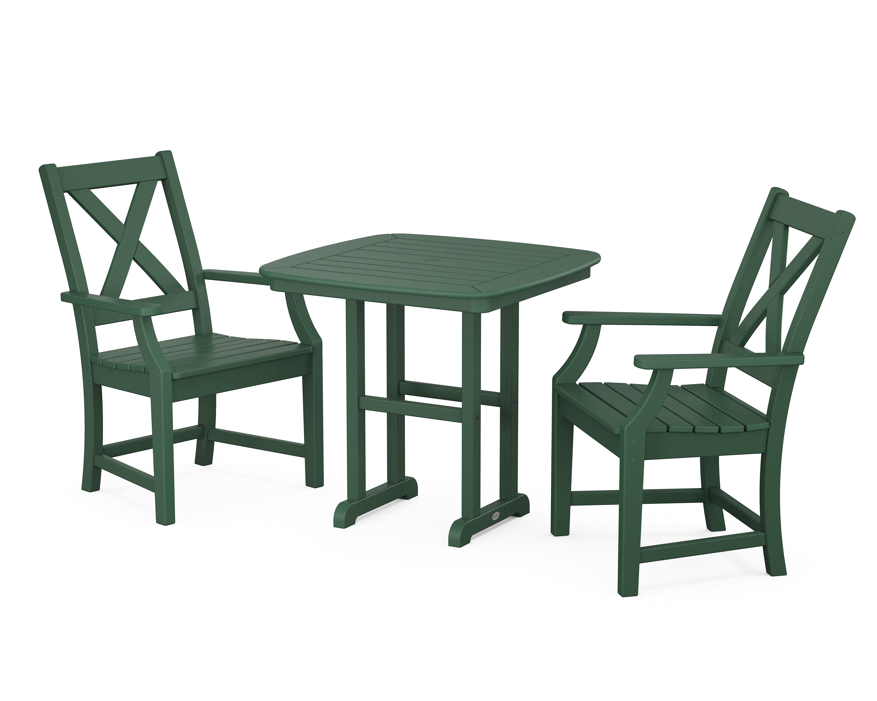 POLYWOOD® Braxton 3-Piece Dining Set in Green