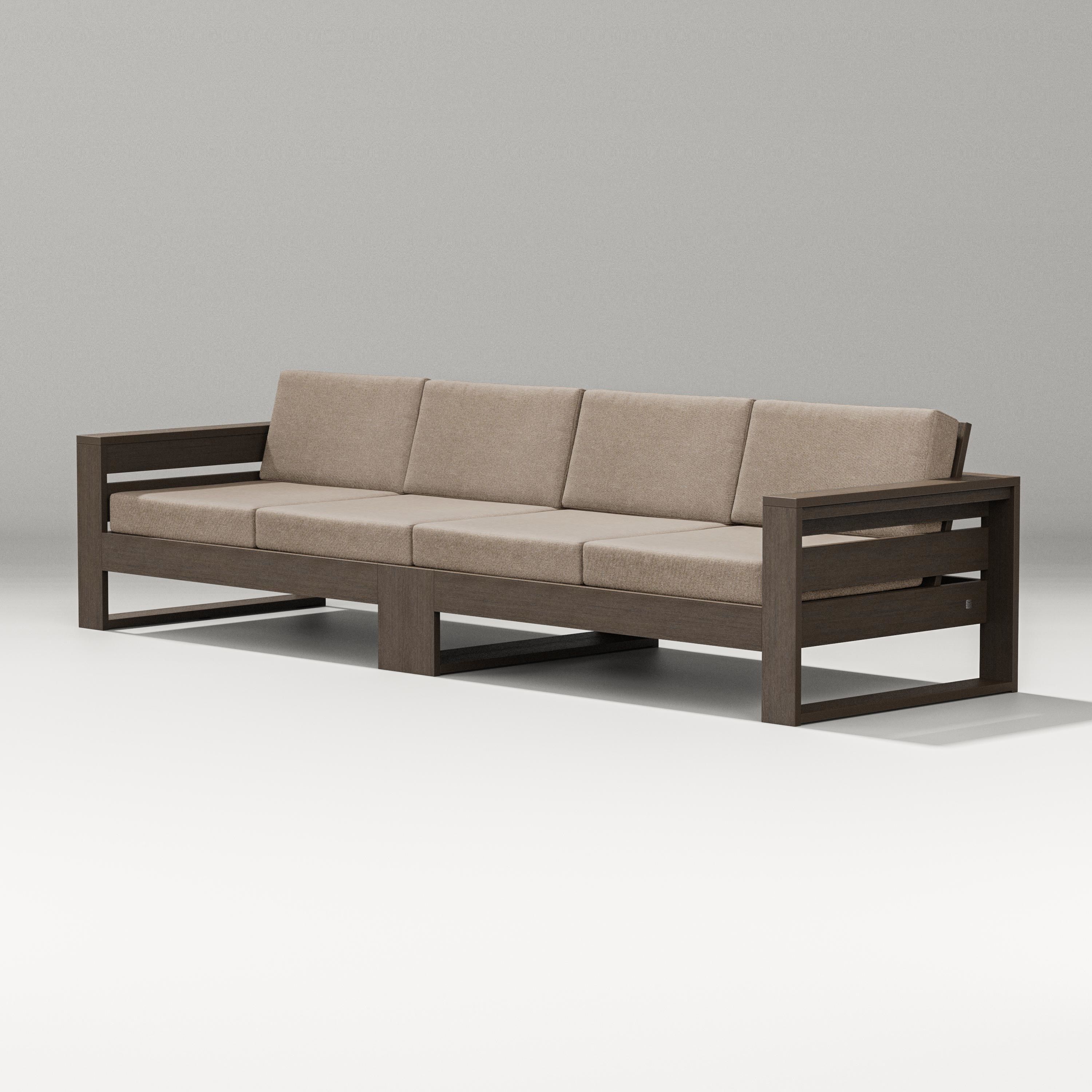 PW Designer Series Latitude Straight Sectional in Kona / Spiced Burlap
