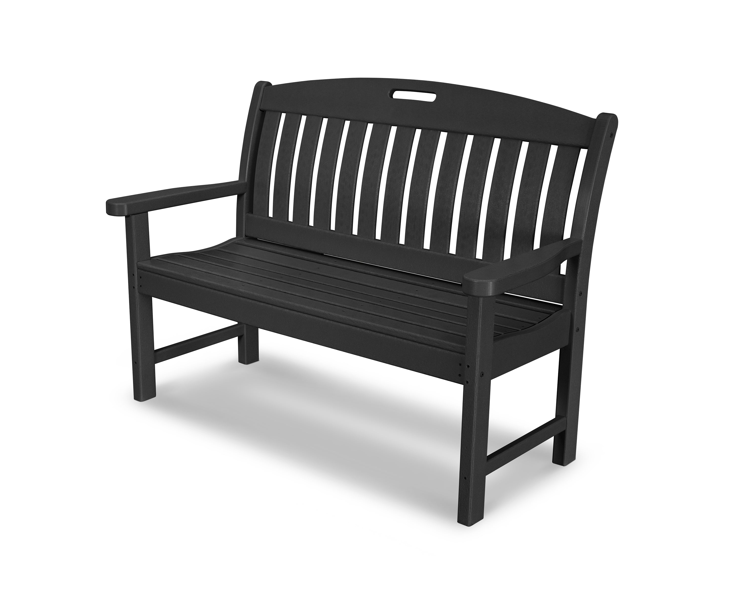 POLYWOOD® Nautical 48" Bench in Black