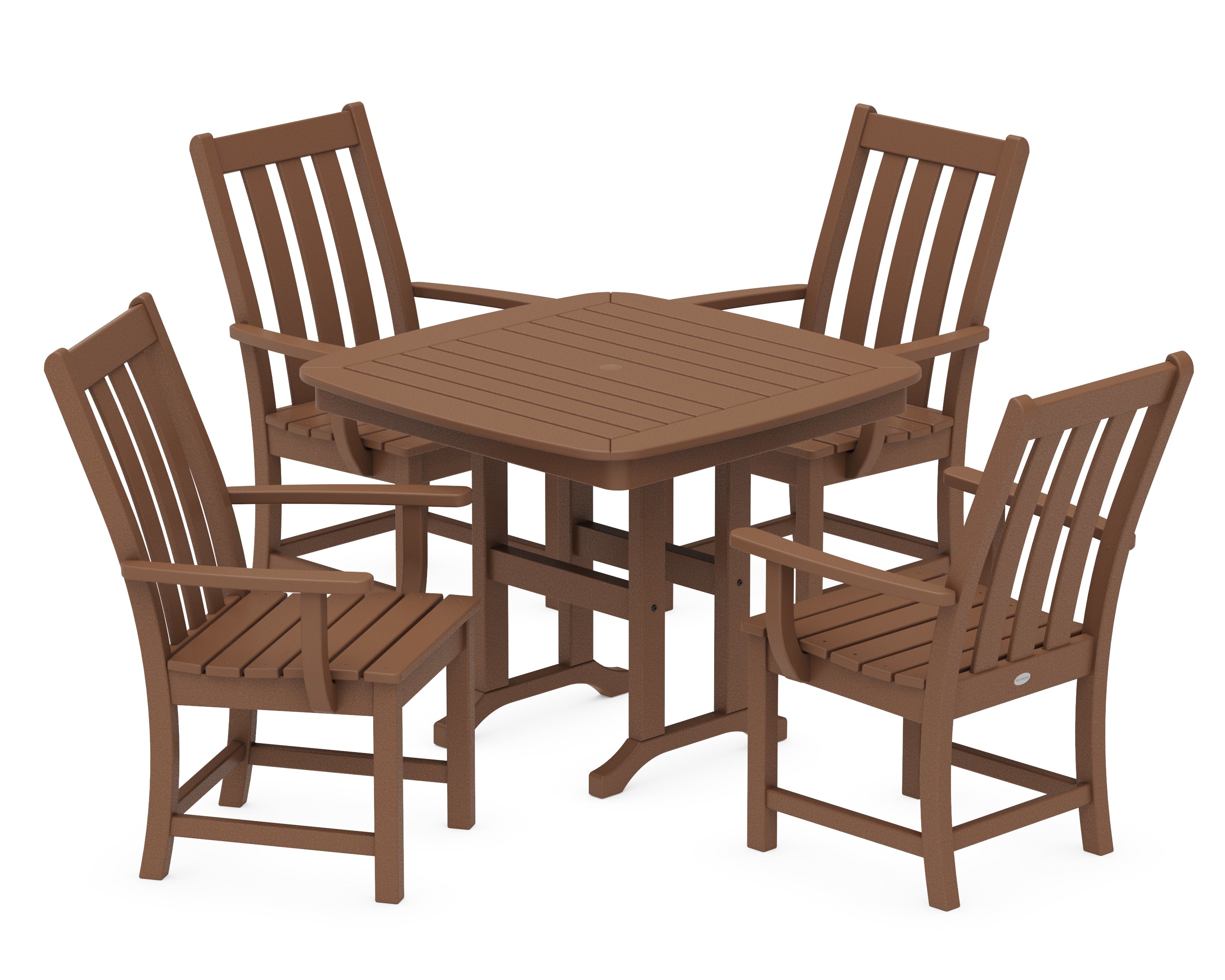 POLYWOOD Vineyard 5-Piece Dining Set in Teak