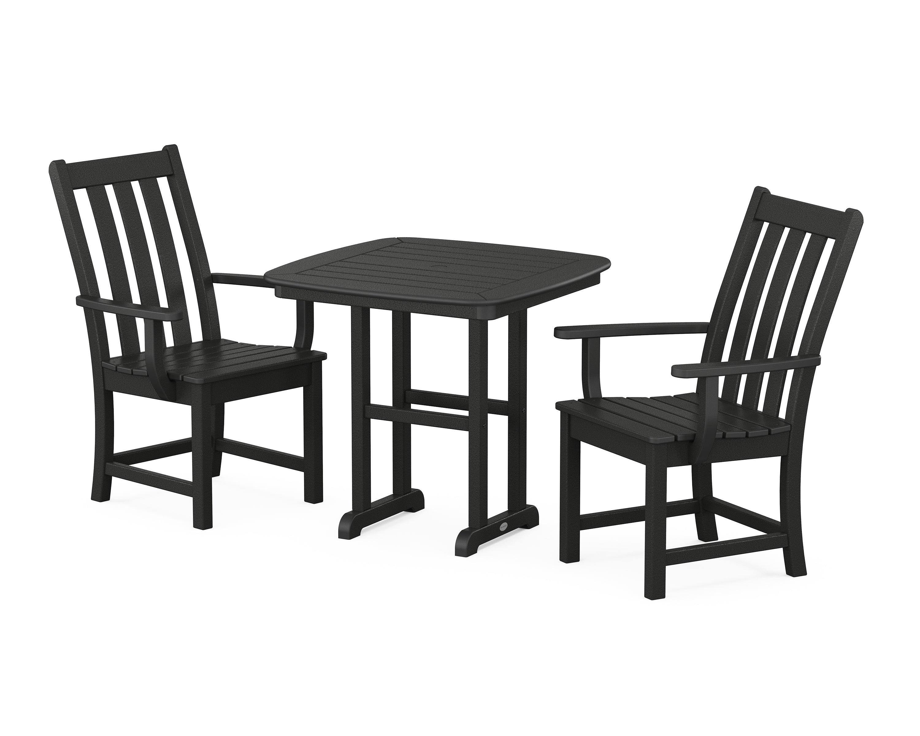 POLYWOOD® Vineyard 3-Piece Dining Set in Black