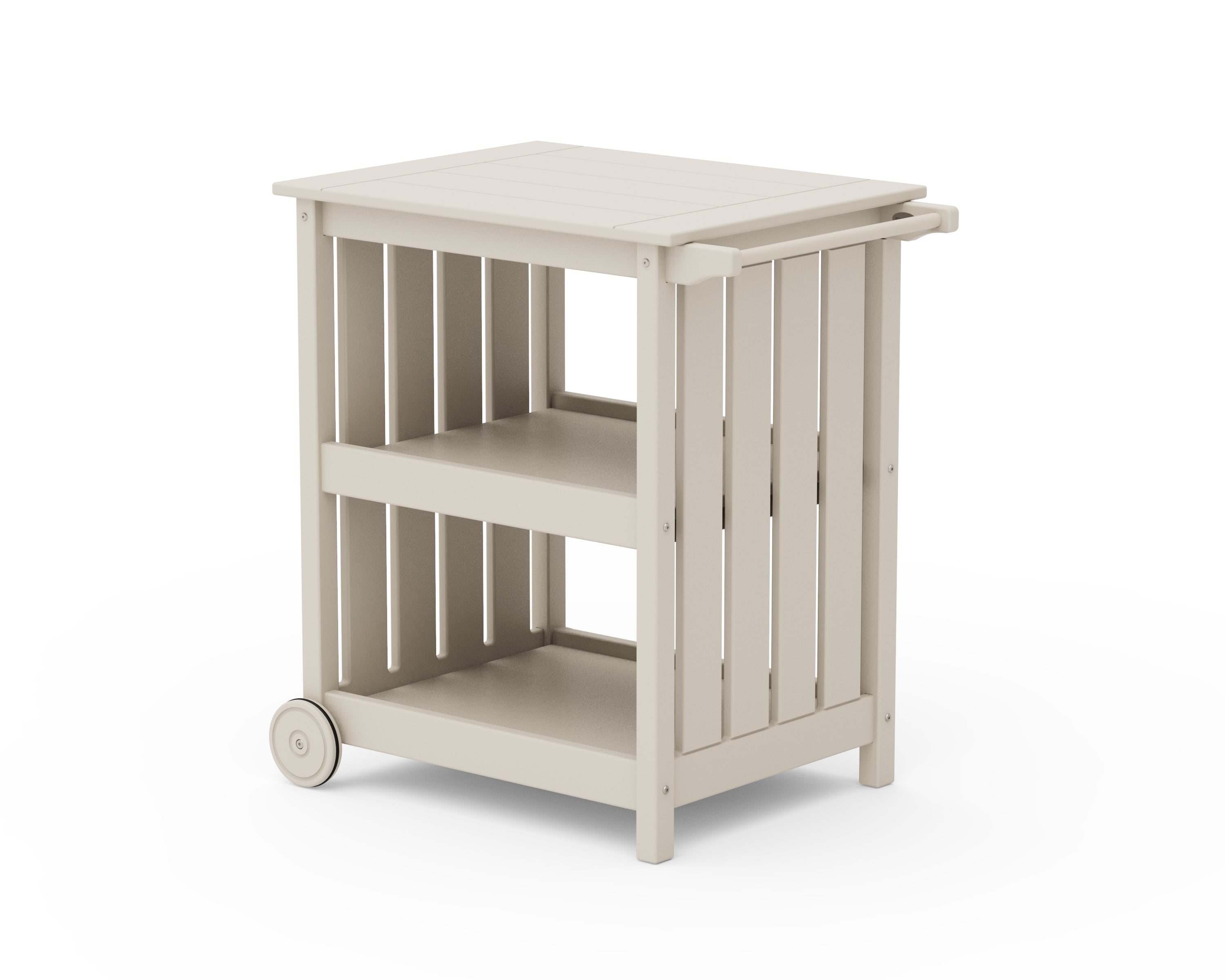 POLYWOOD Vineyard Bar Cart in Sand