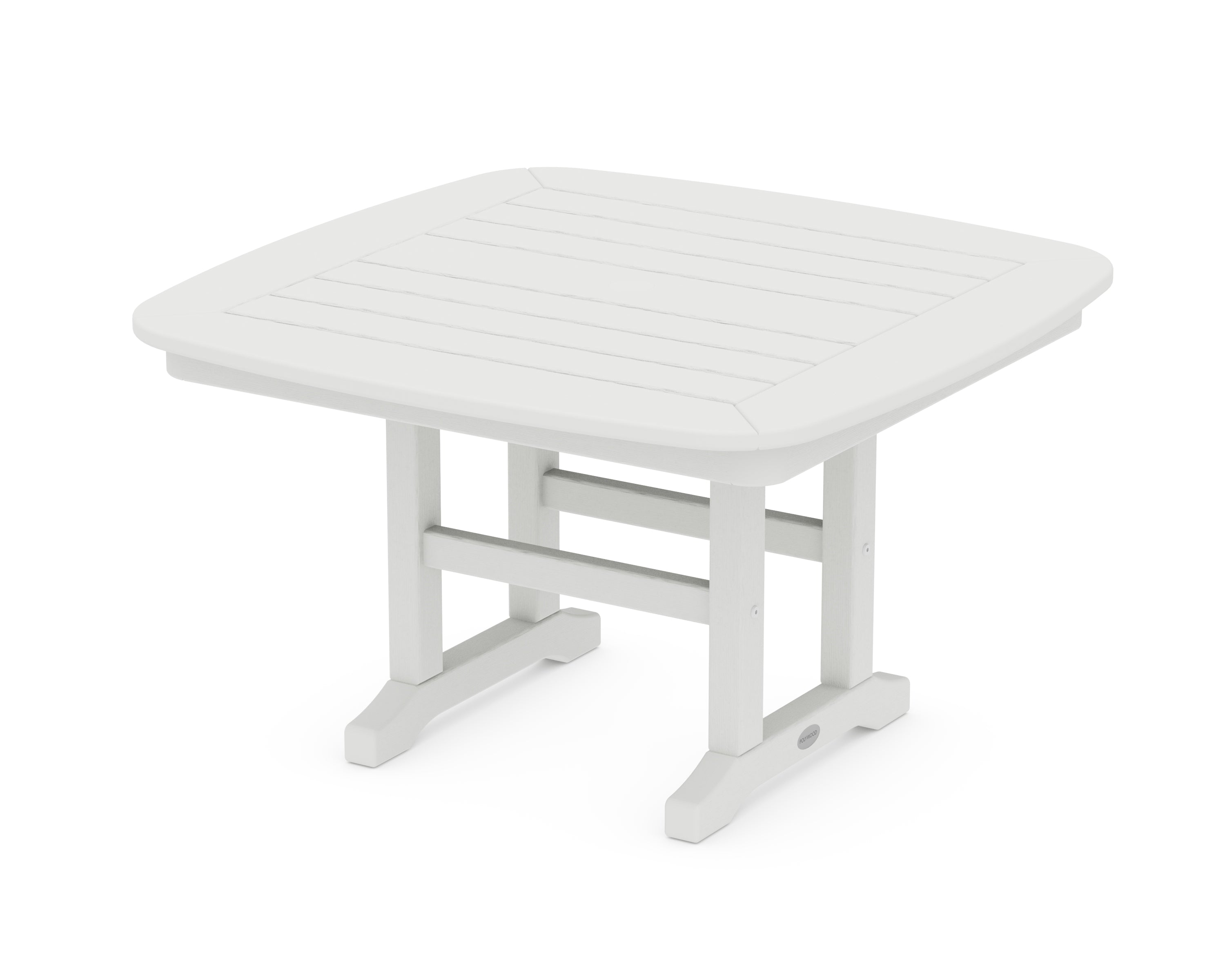 POLYWOOD Nautical 31" Conversation Table in Vintage White