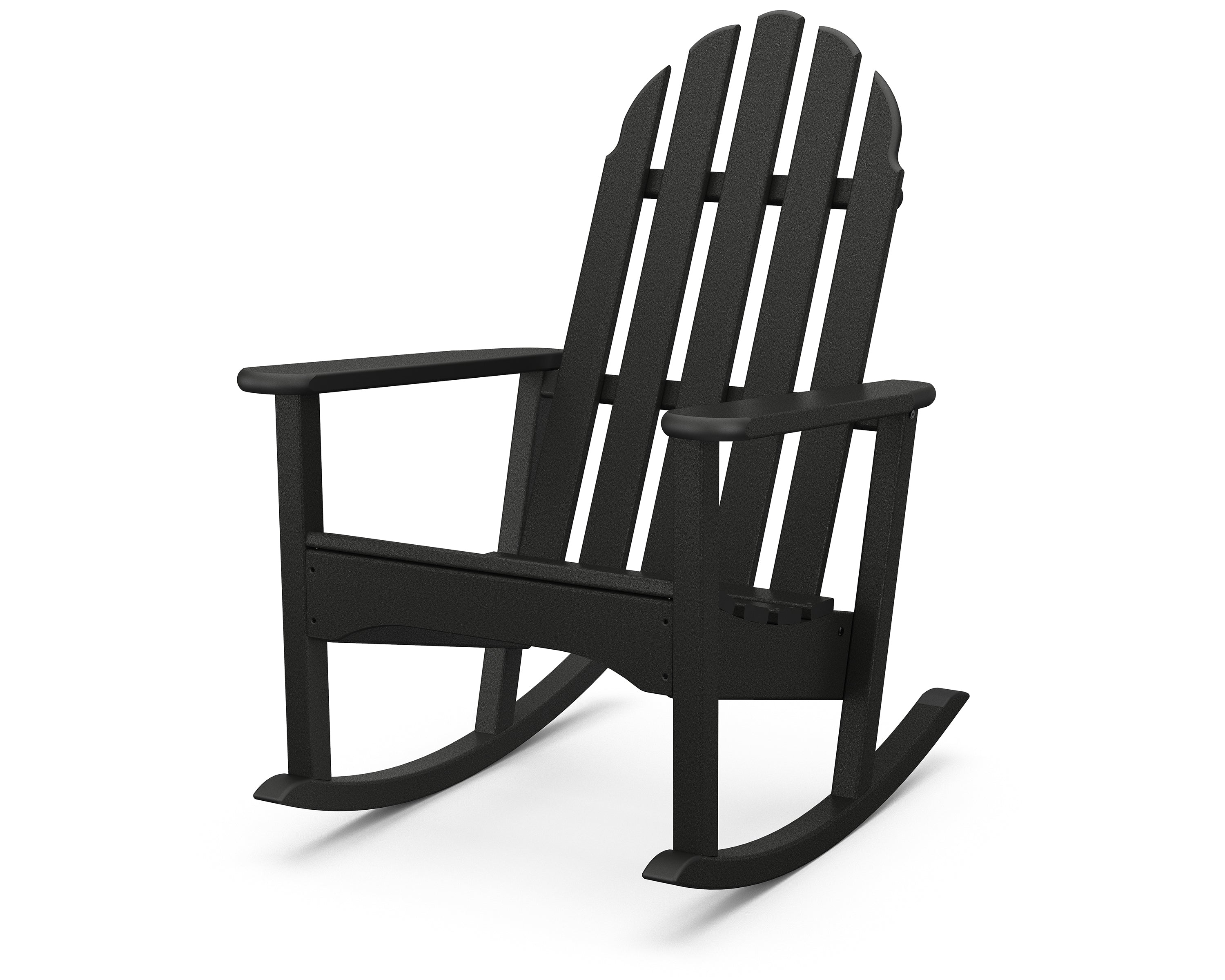 POLYWOOD® Classic Adirondack Rocking Chair in Black