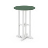 POLYWOOD Contempo 24" Round Counter Table in White / Green