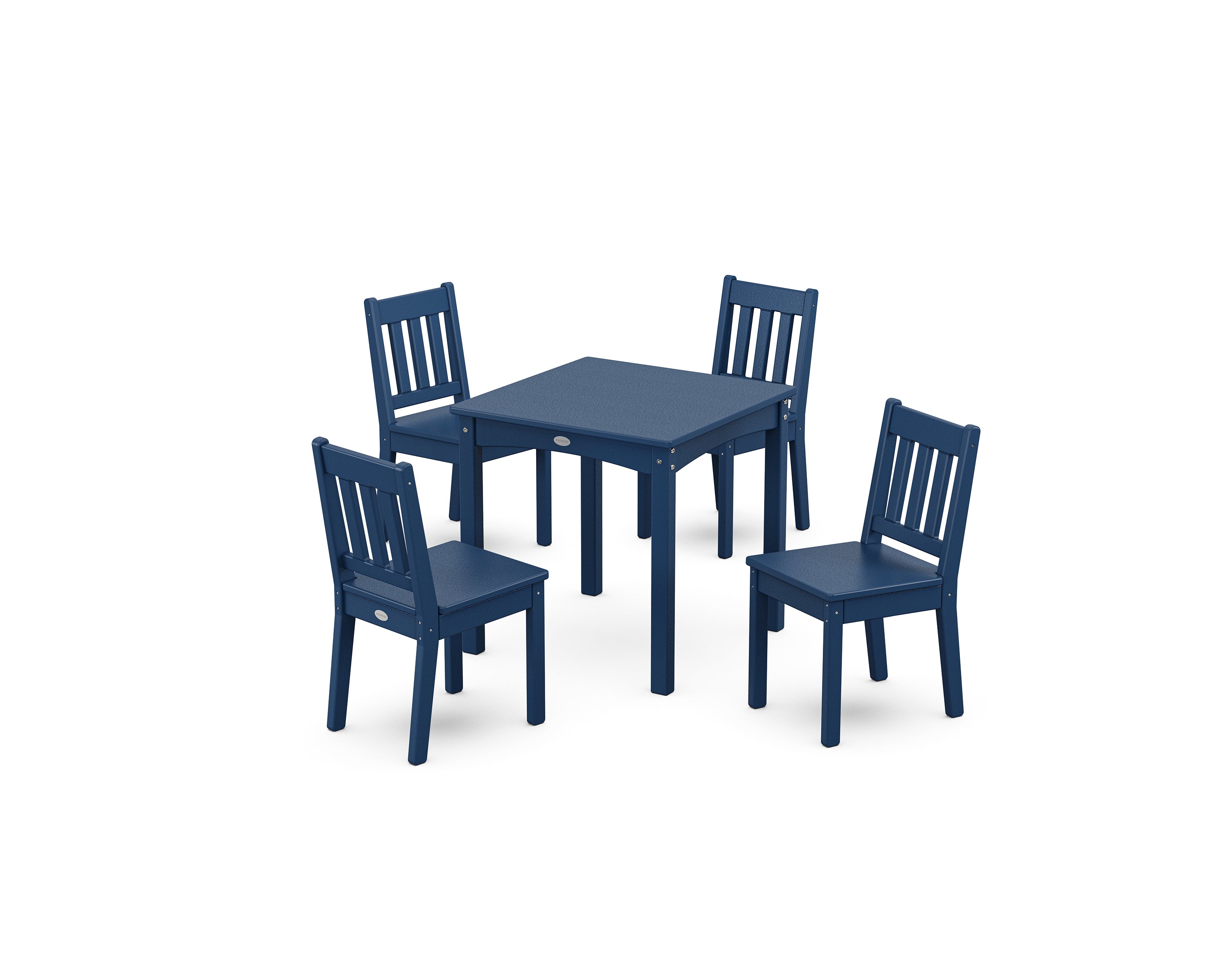 POLYWOOD Vineyard Kids 5-Piece Dining Set in Navy