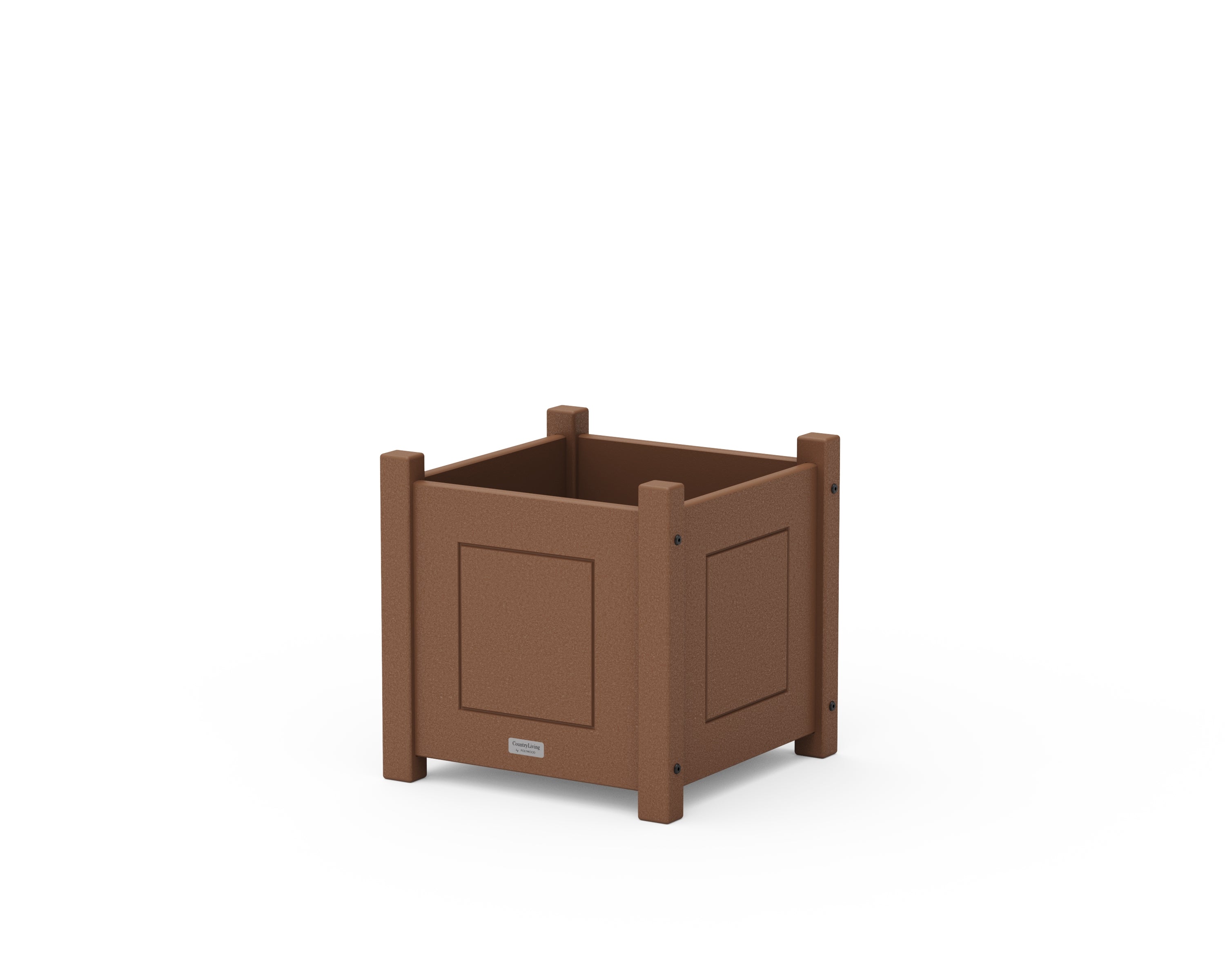 Country Living Country Living Square Planter Box in Teak
