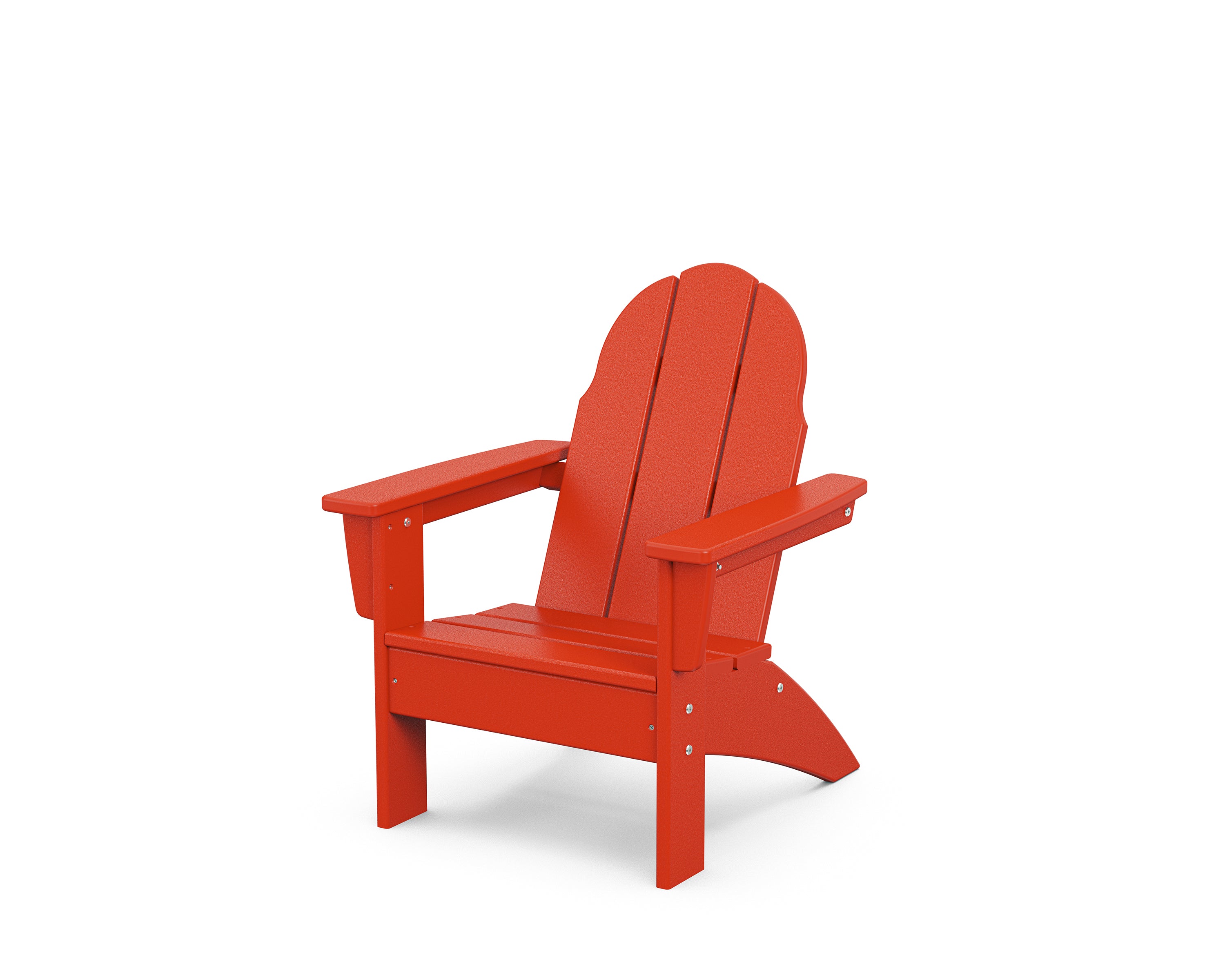 POLYWOOD Kids Vineyard Adirondack Chair in Sunset Red