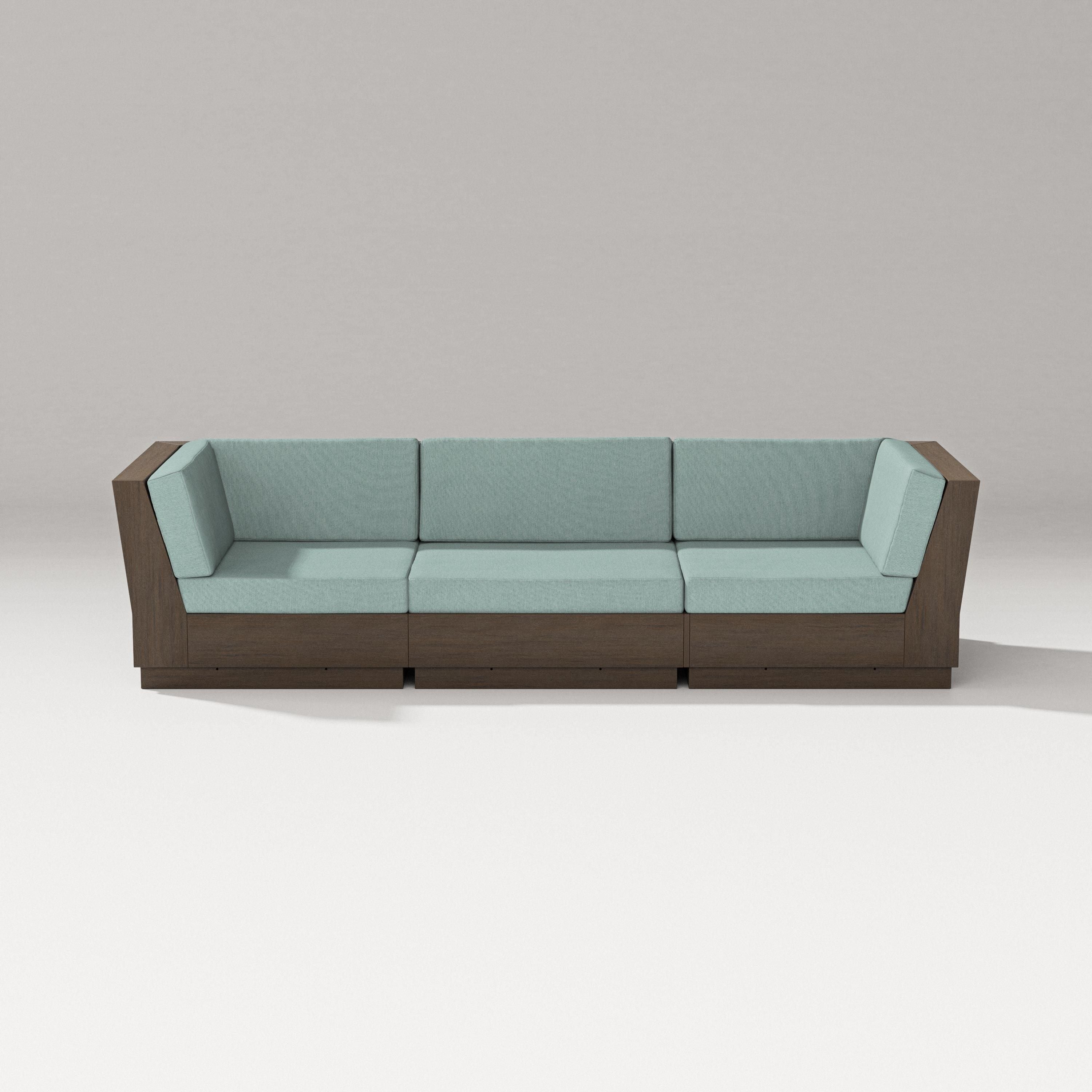 PW Designer Series Elevate Sofa Sectional in Kona / Glacier Spa