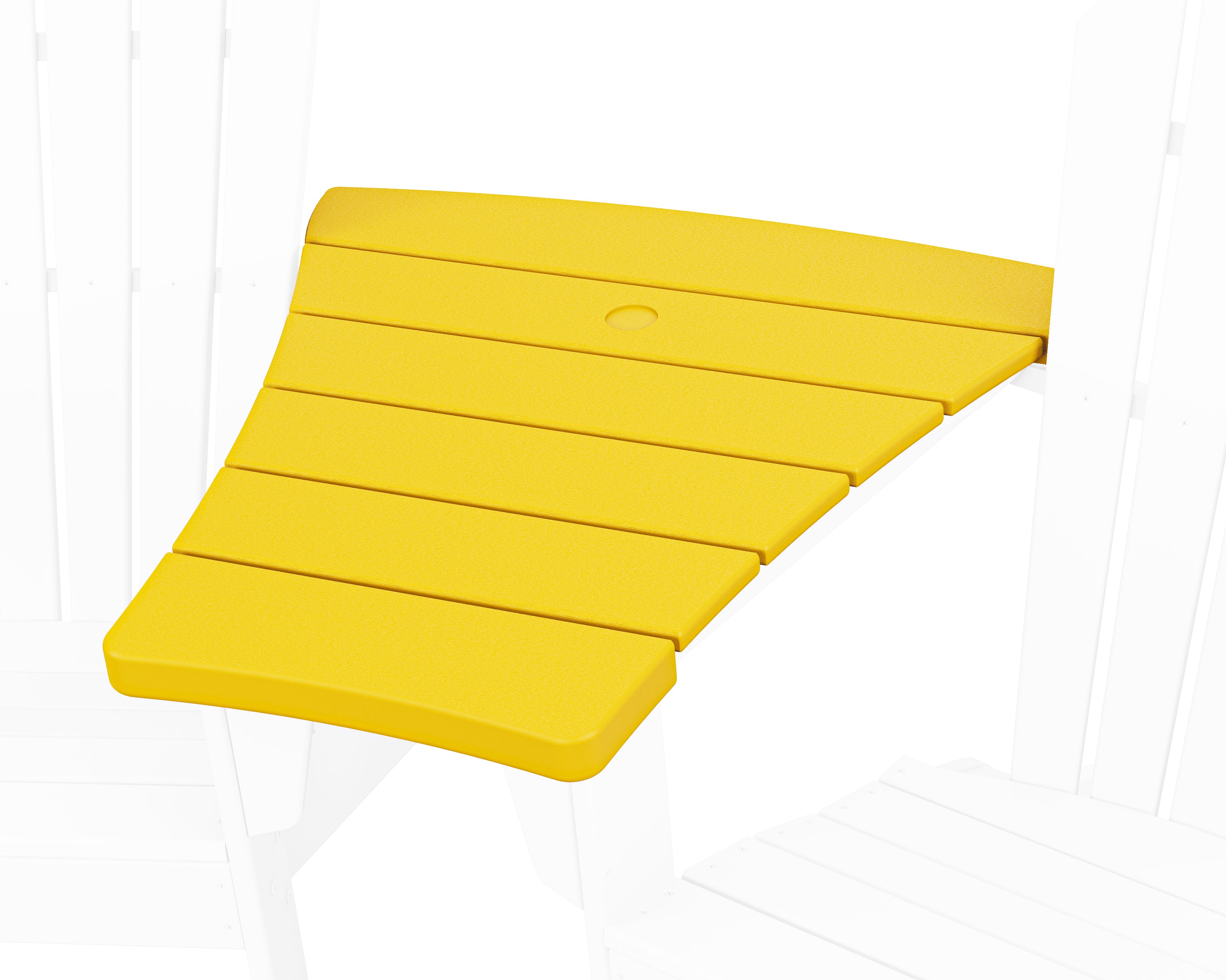 POLYWOOD Angled Adirondack Connecting Table in Lemon