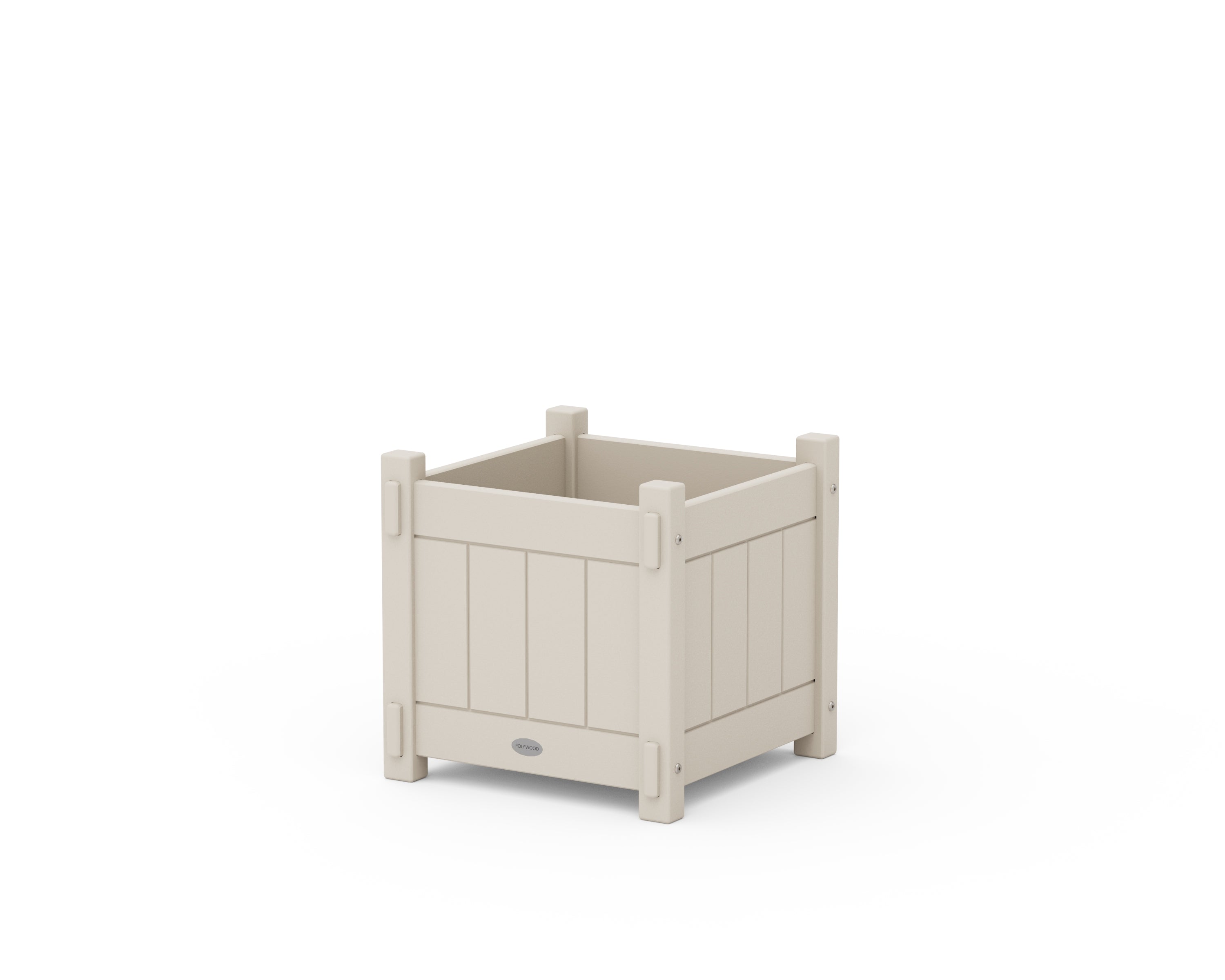 POLYWOOD Vineyard Square Planter Box in Sand