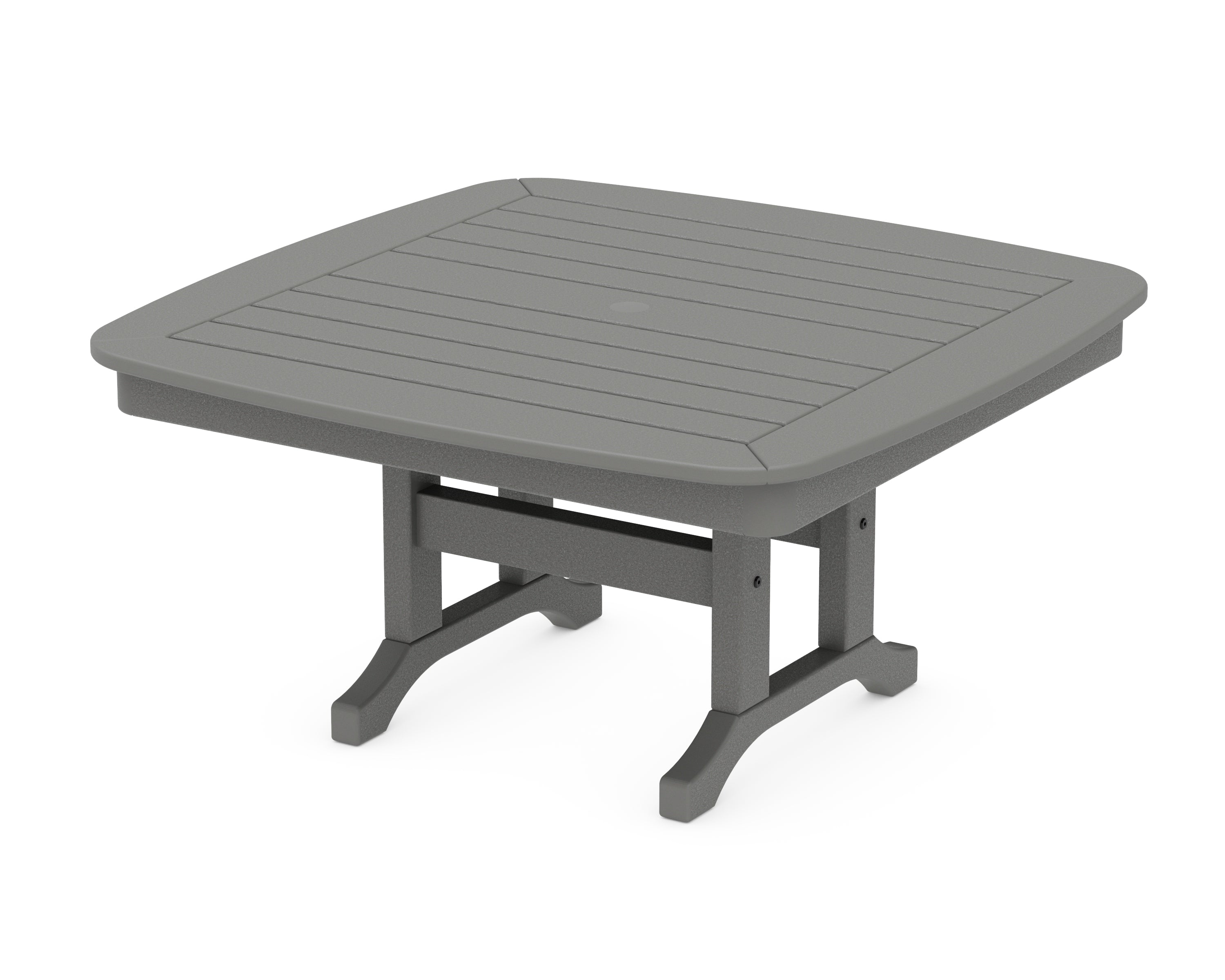POLYWOOD Nautical 37" Conversation Table in Slate Grey