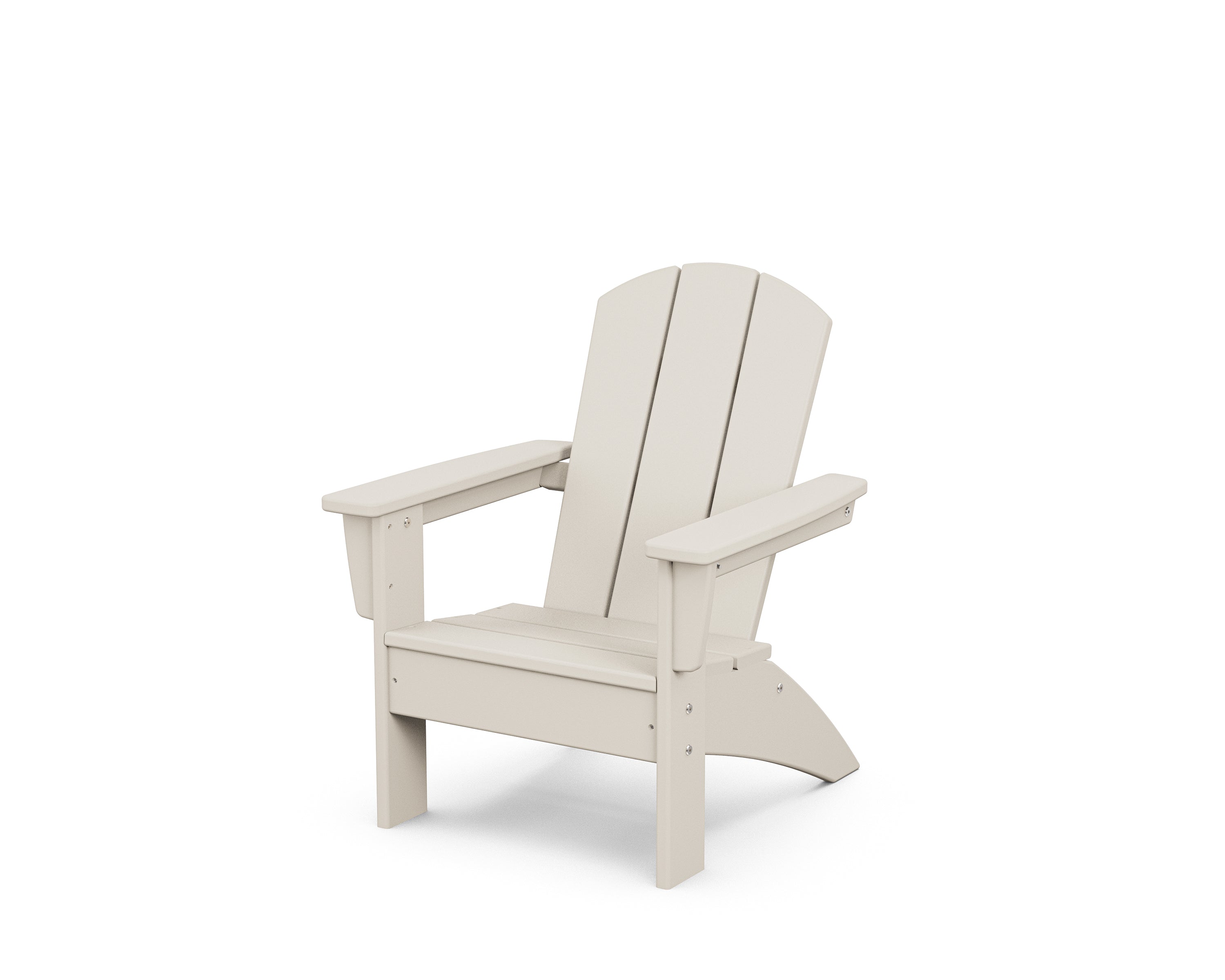 POLYWOOD Kids Nautical Adirondack Chair in Sand