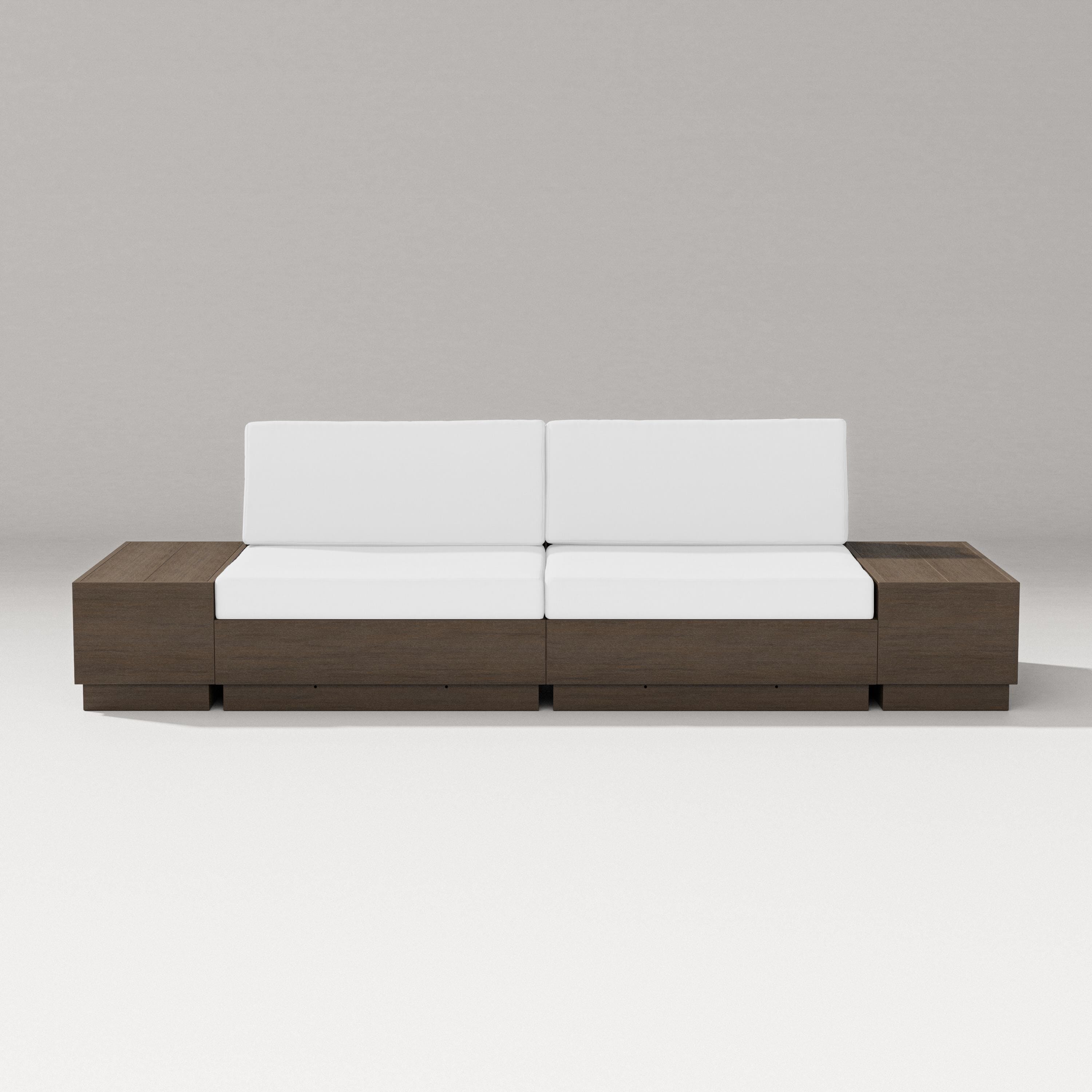 PW Designer Series Elevate 4-Piece Loveseat Sectional in Kona / Natural