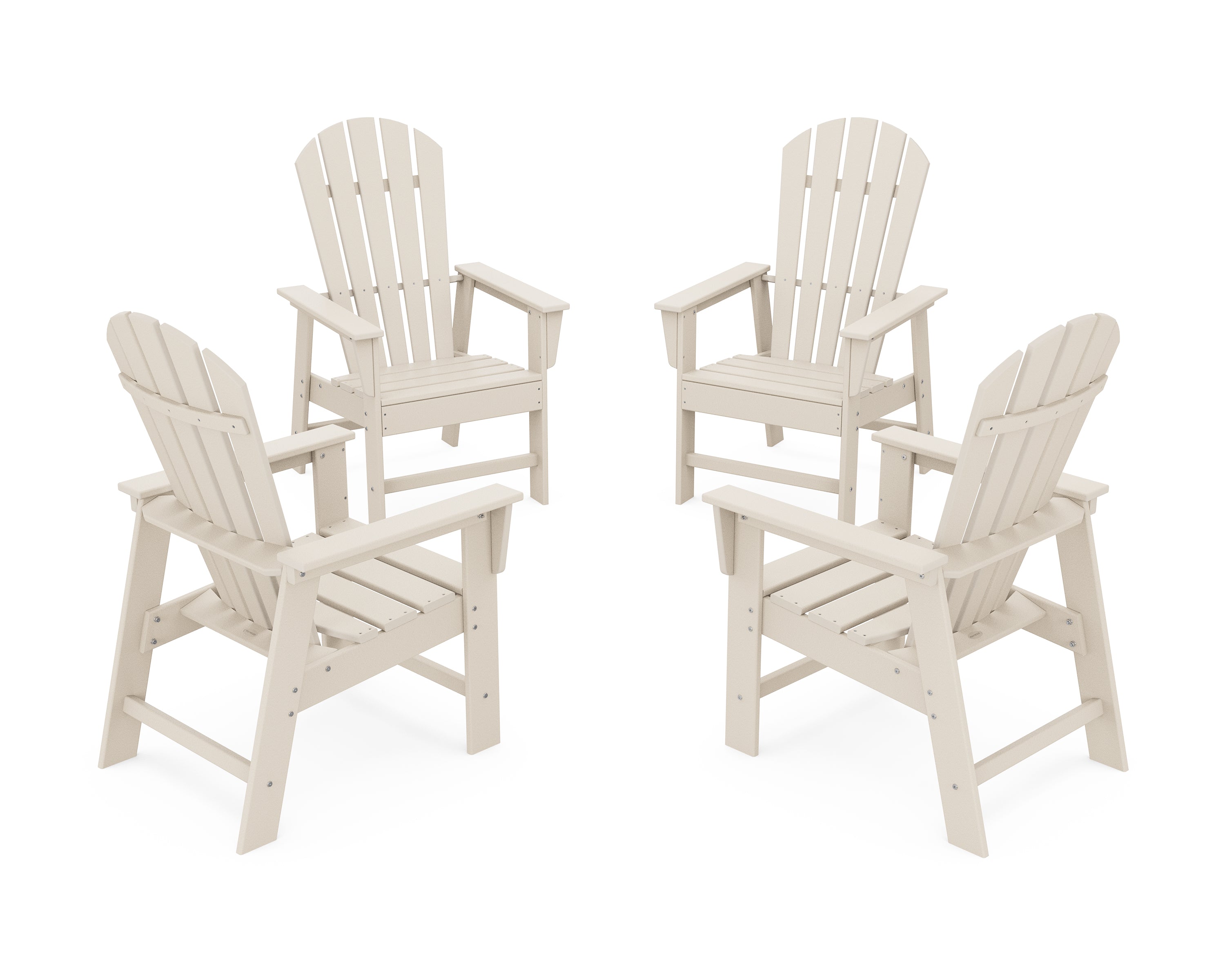 POLYWOOD® 4-Piece South Beach Casual Chair Conversation Set in Sand