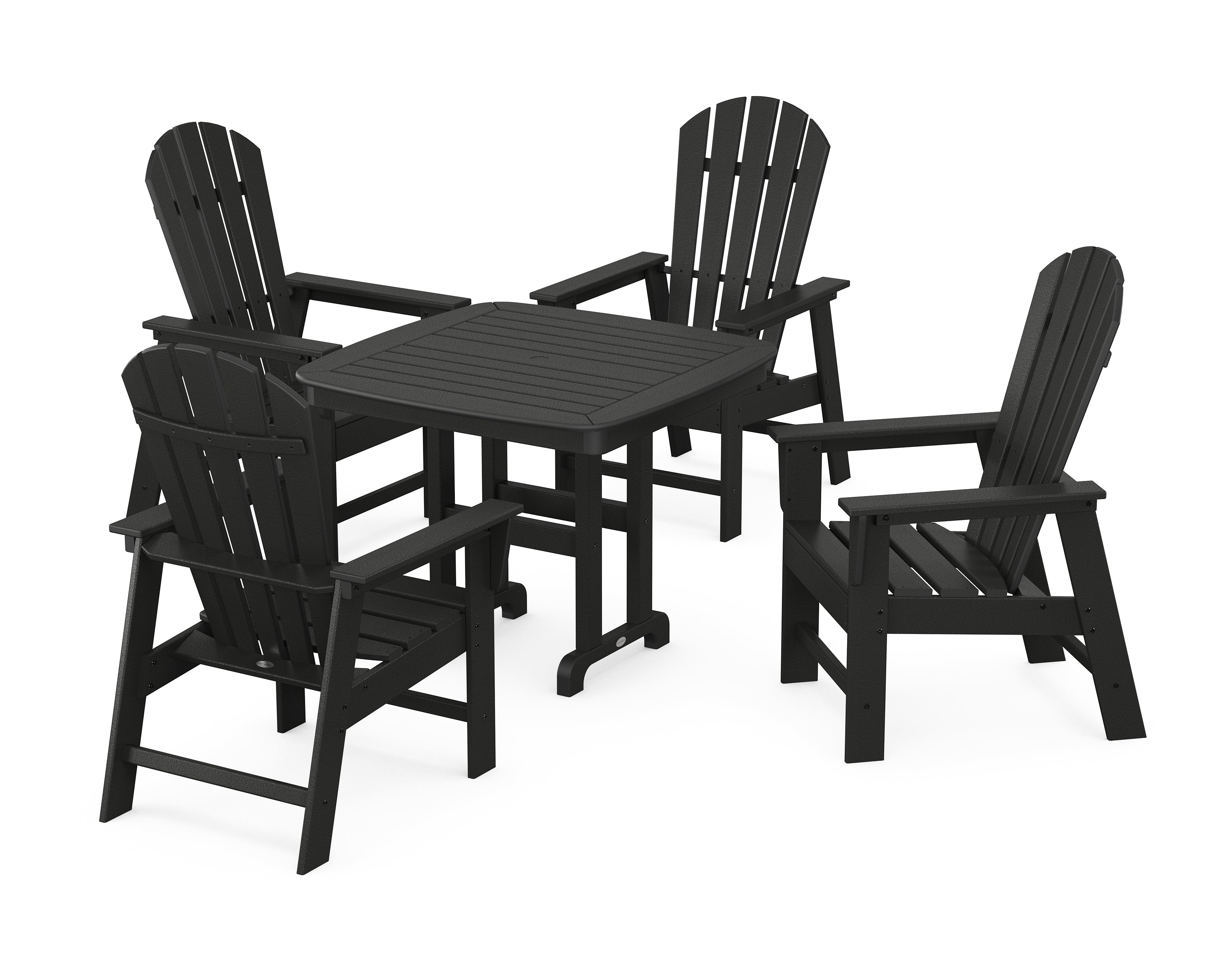 POLYWOOD® South Beach 5-Piece Dining Set in Black