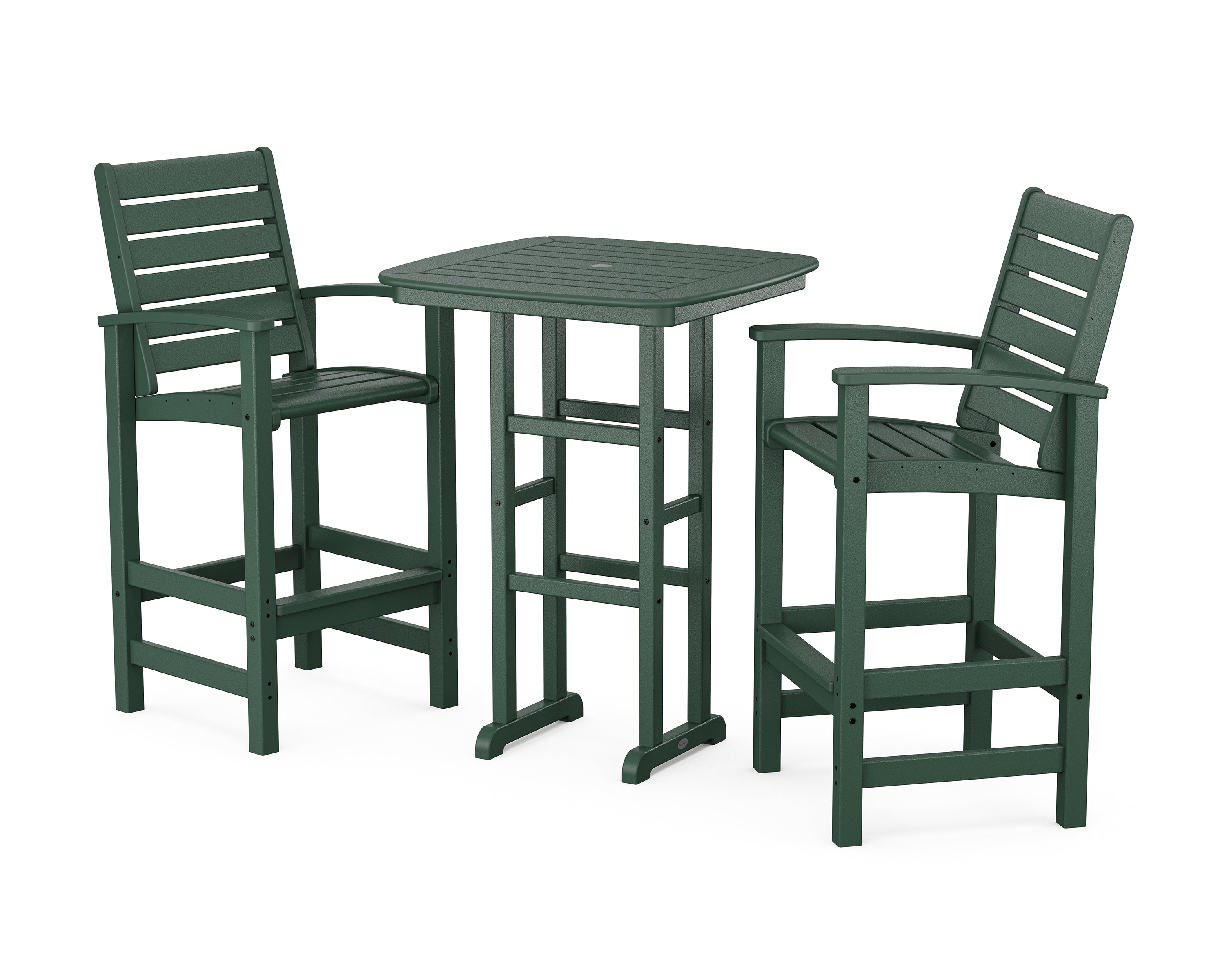 POLYWOOD Signature 3-Piece Bar Set in Green