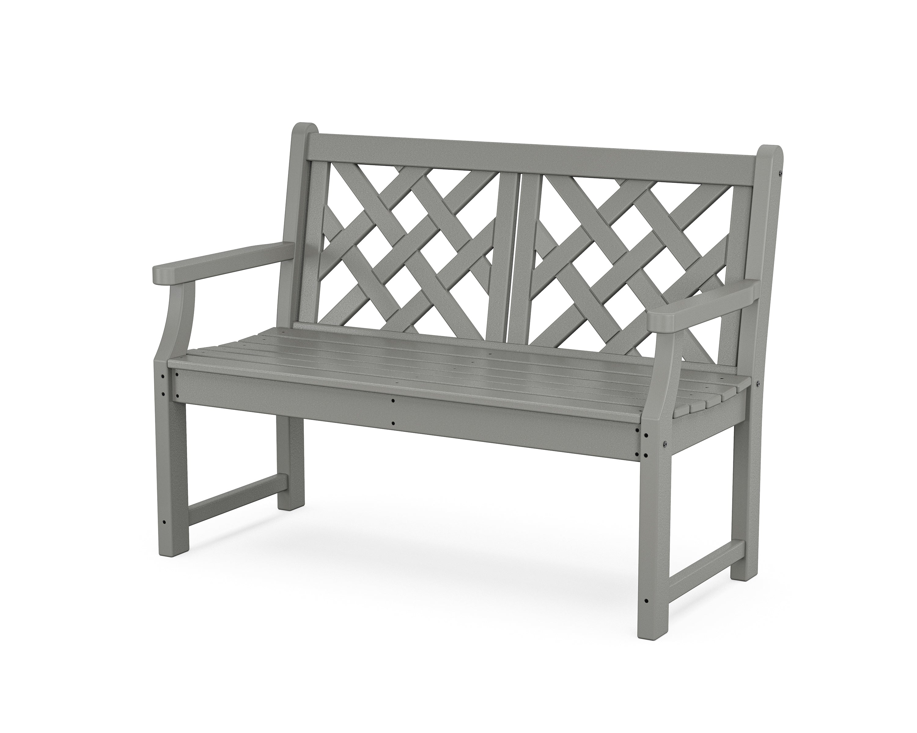 Country Living Wovendale 48” Bench in Slate Grey
