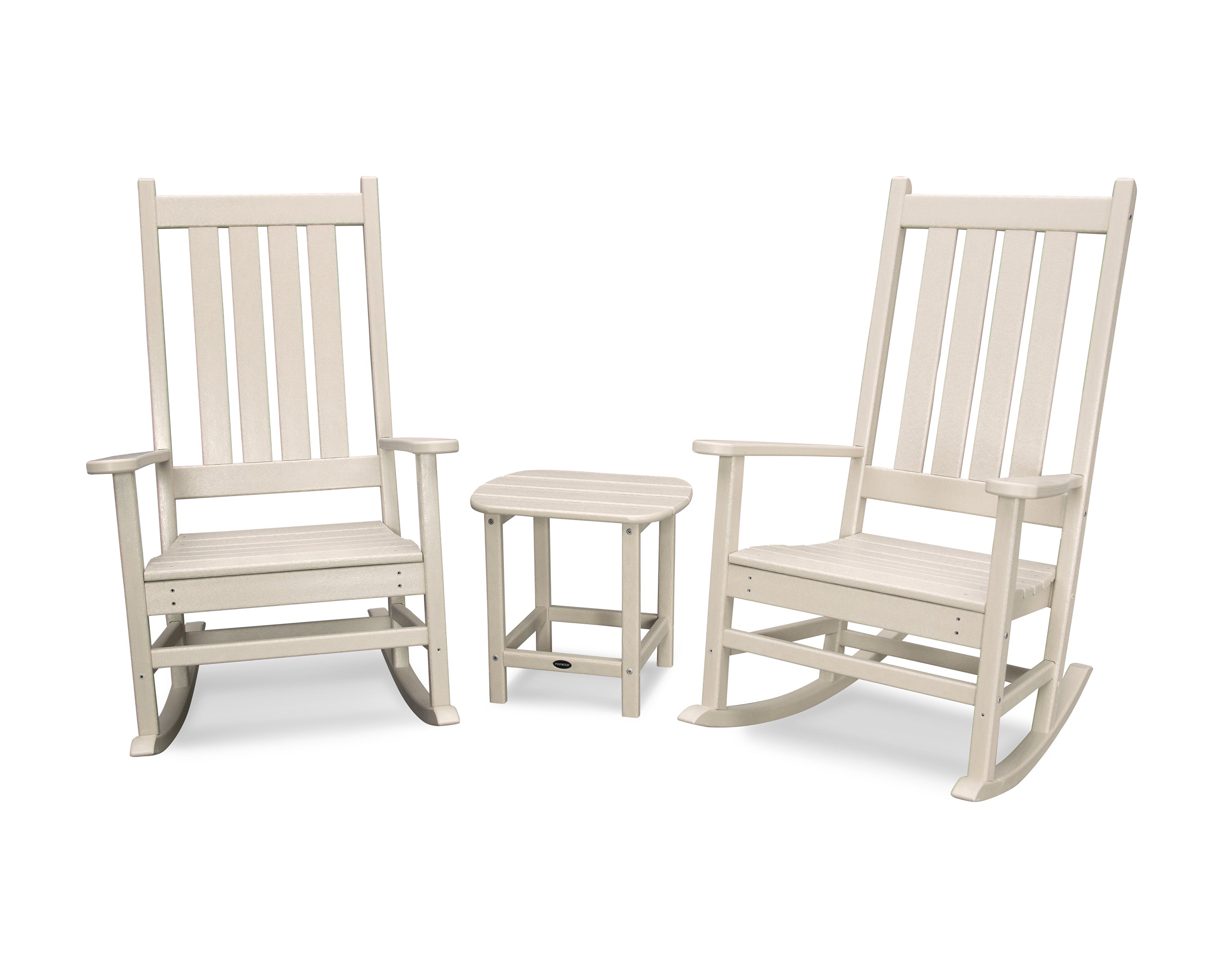 POLYWOOD® Vineyard 3-Piece Rocking Set in Sand