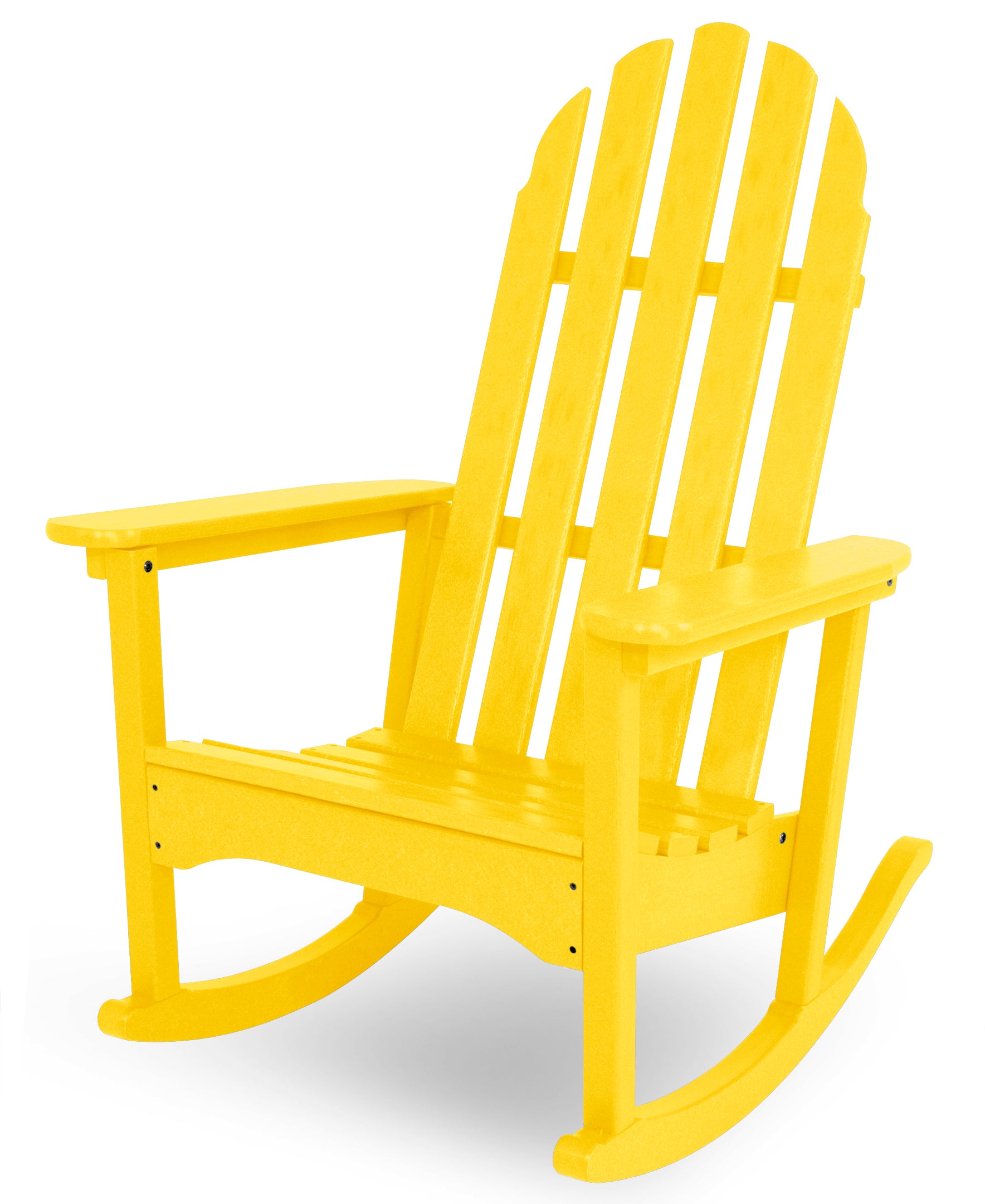POLYWOOD Classic Adirondack Rocking Chair in Lemon