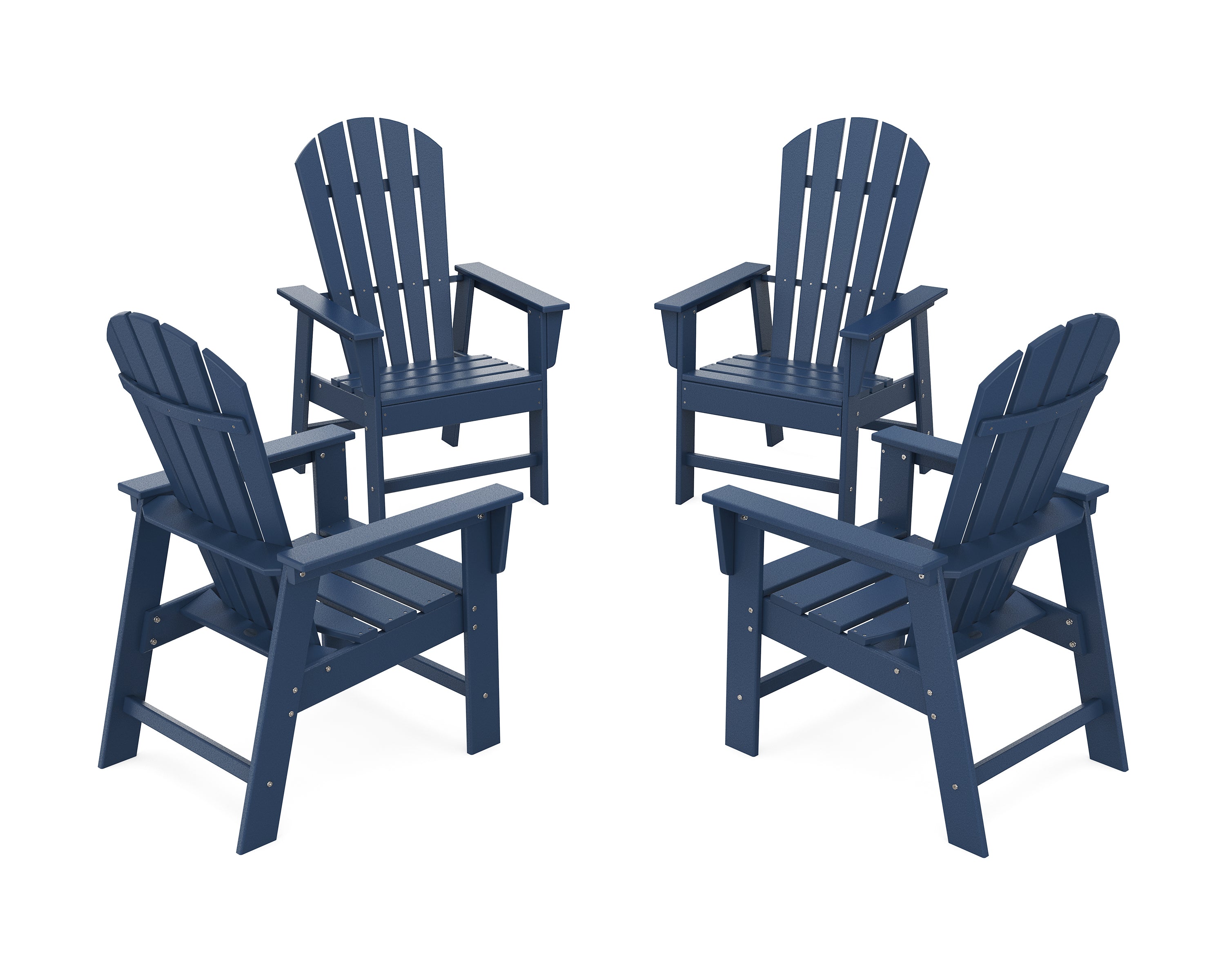 POLYWOOD® 4-Piece South Beach Casual Chair Conversation Set in Navy