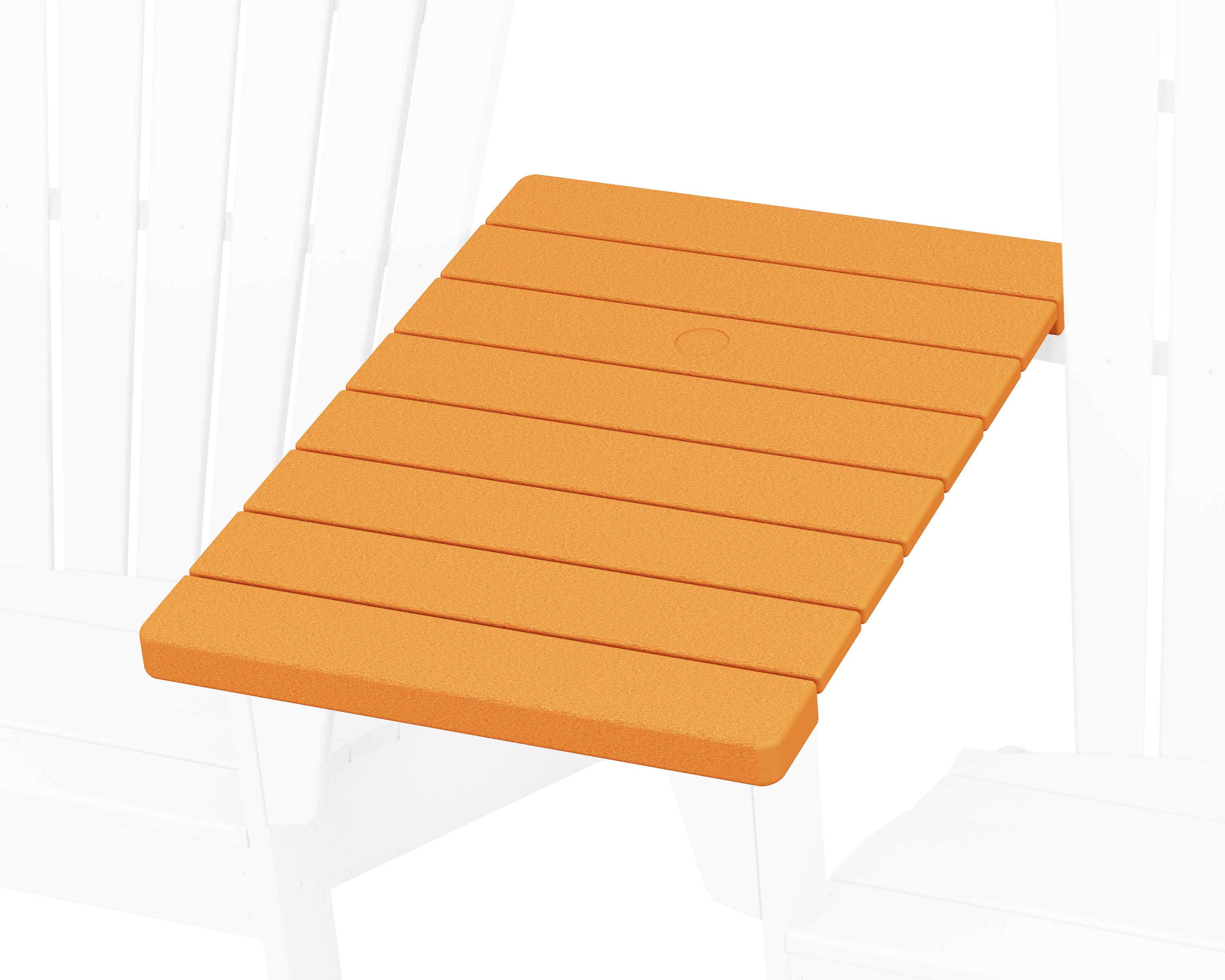 POLYWOOD Straight Adirondack Connecting Table in Tangerine