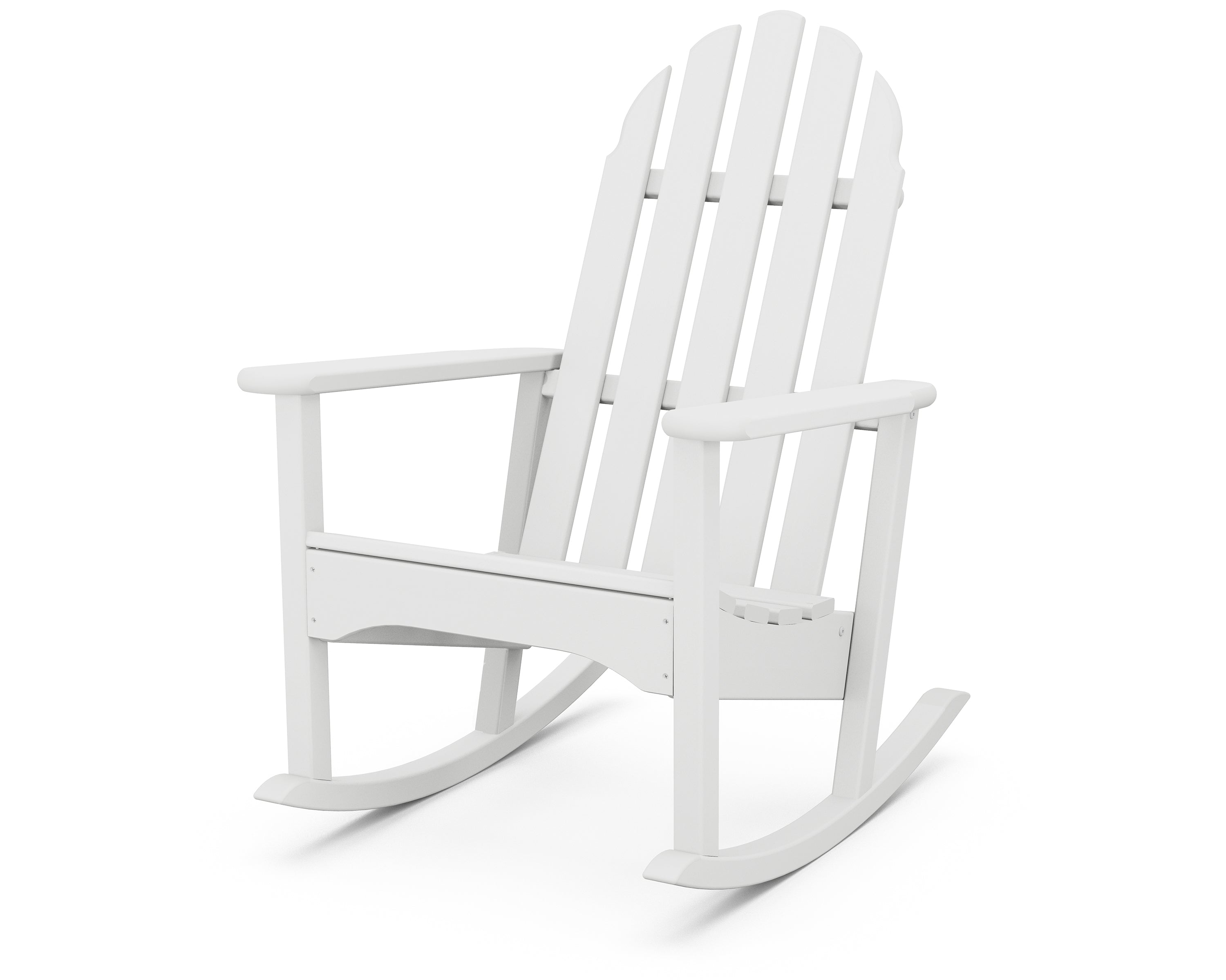 POLYWOOD® Classic Adirondack Rocking Chair in White