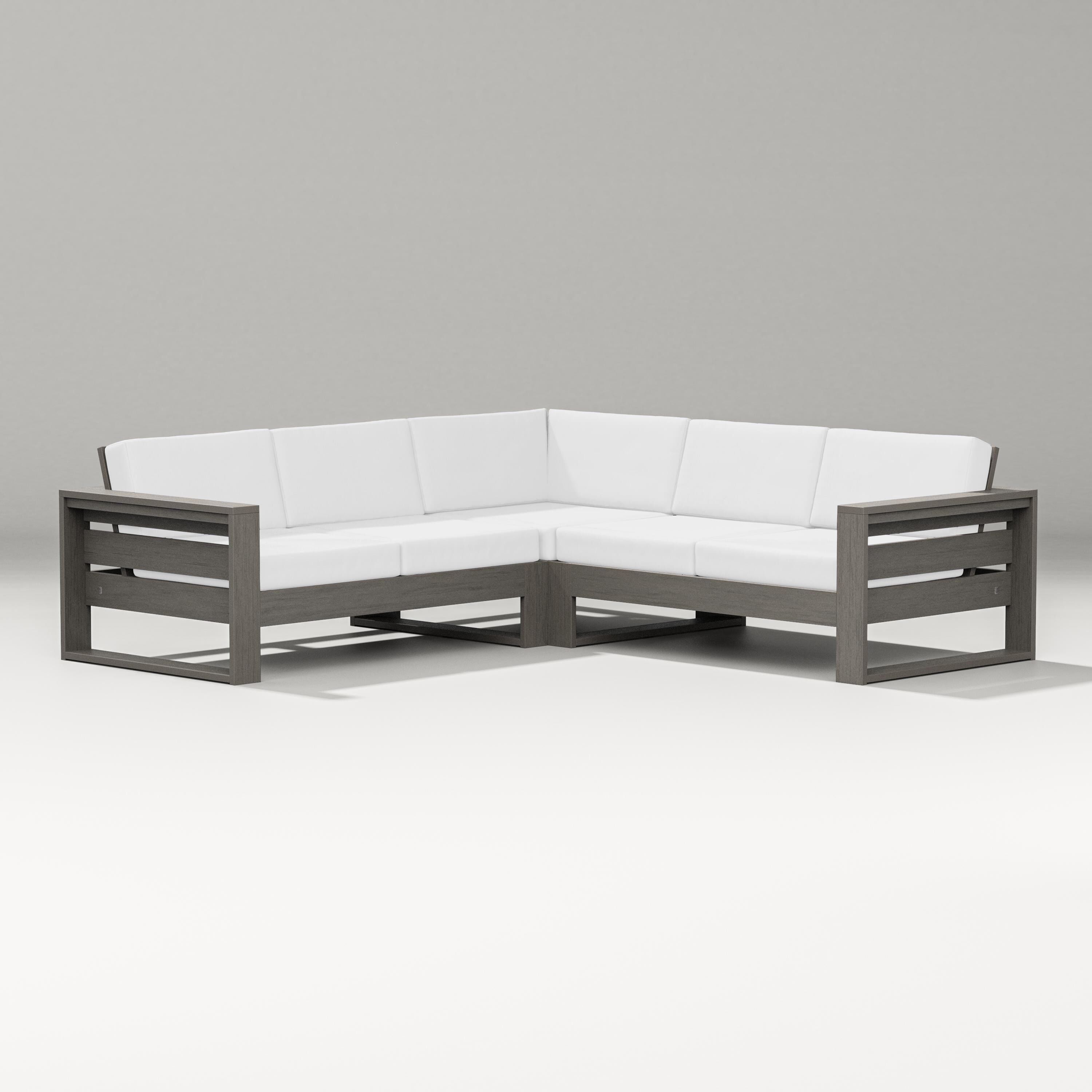 PW Designer Series Latitude Corner Sectional in Driftwood / Natural