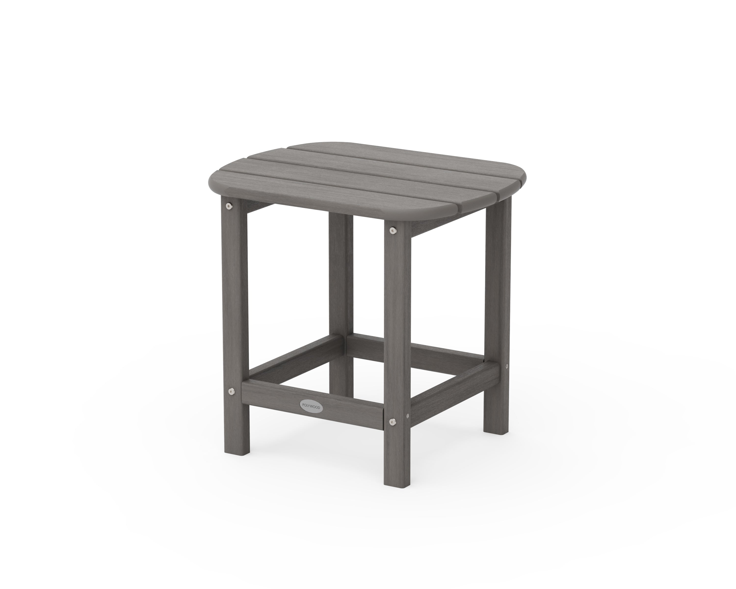 POLYWOOD South Beach 18" Side Table in Driftwood