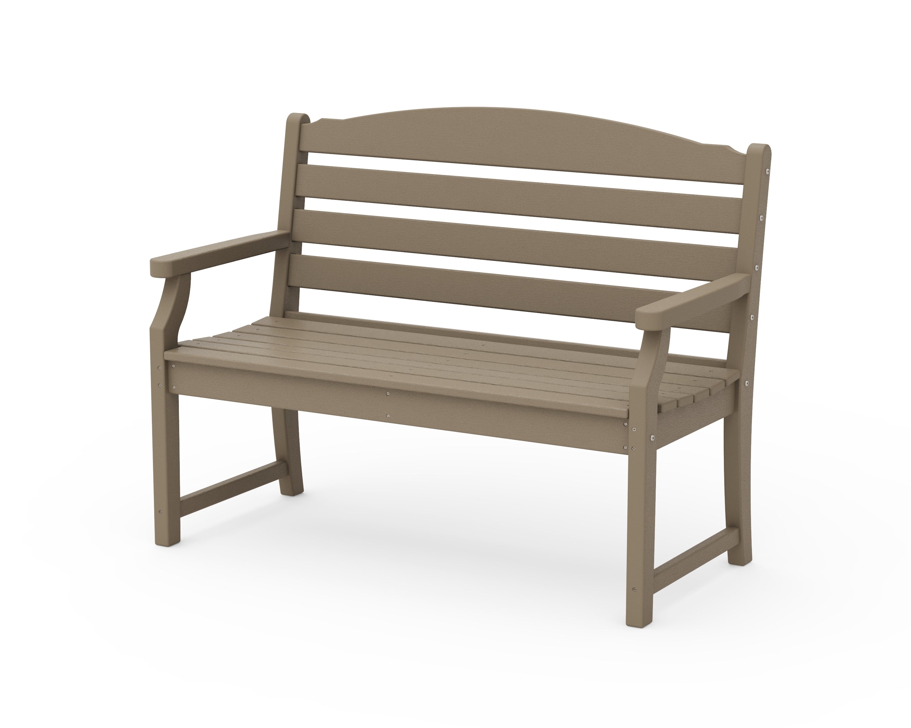 POLYWOOD Savannah 48” Bench in Vintage Sahara