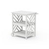 POLYWOOD Chippendale Bar Cart in White