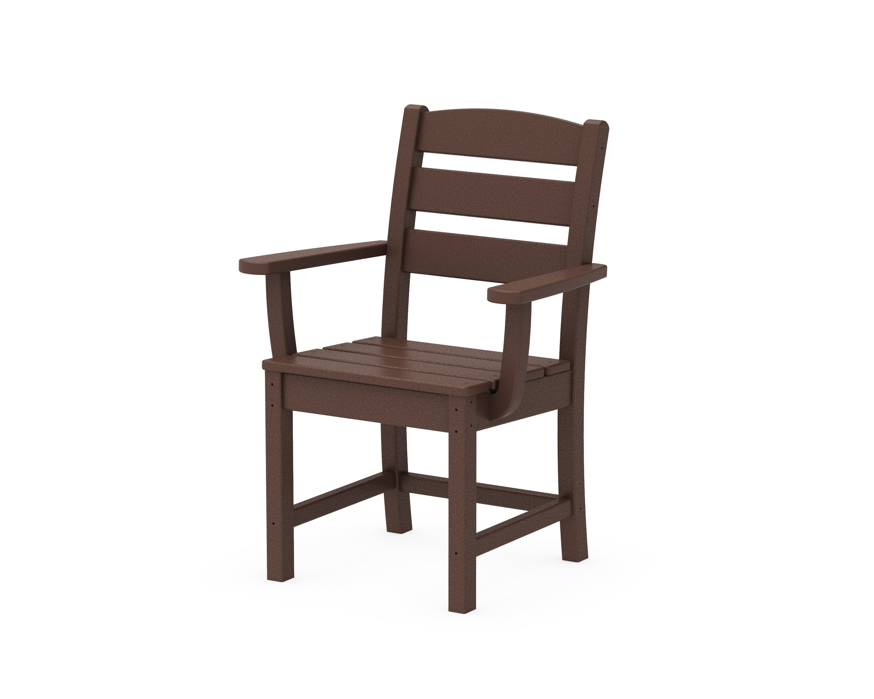 POLYWOOD Lakeside Dining Arm Chair in Mahogany