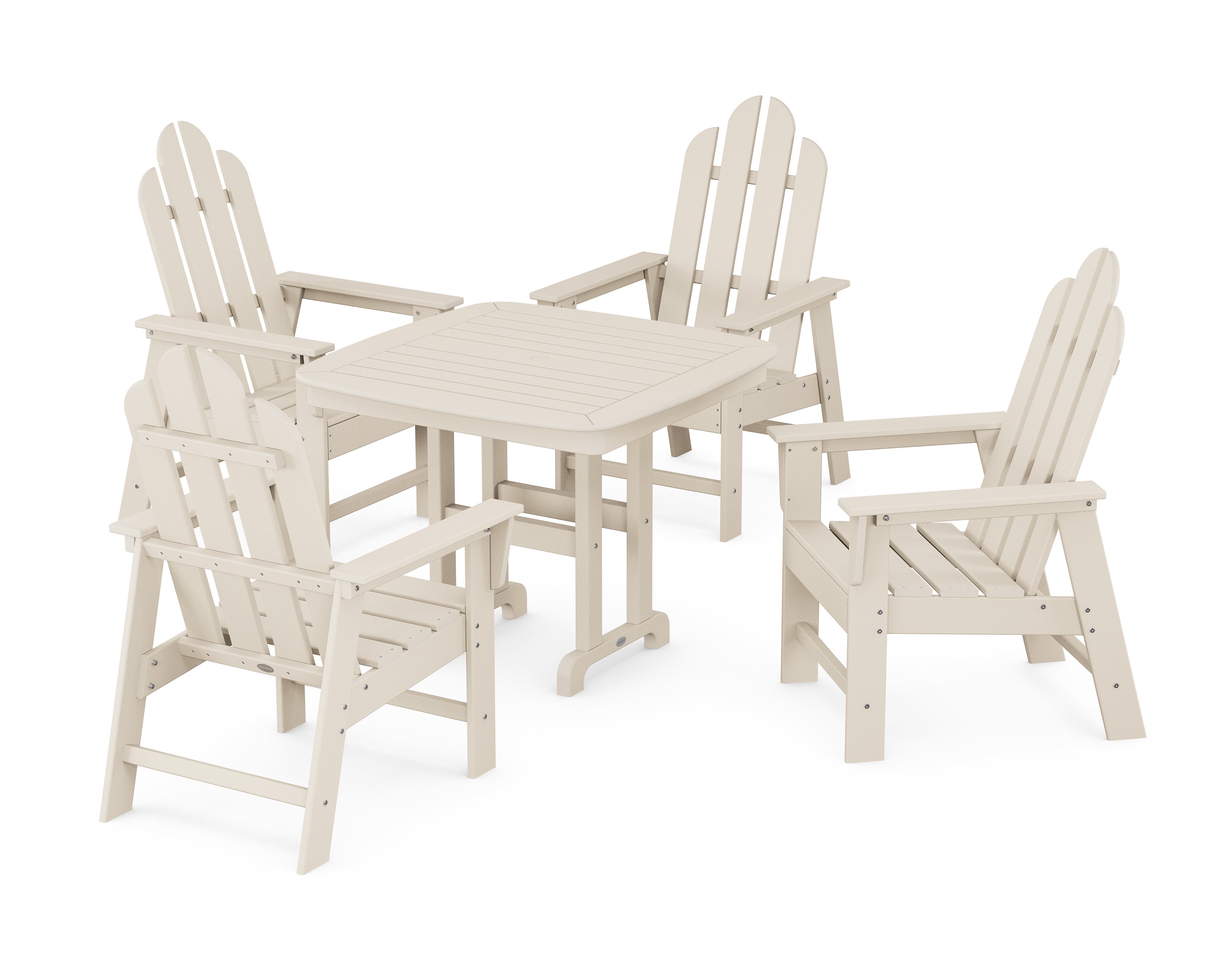 POLYWOOD® Long Island 5-Piece Dining Set in Sand