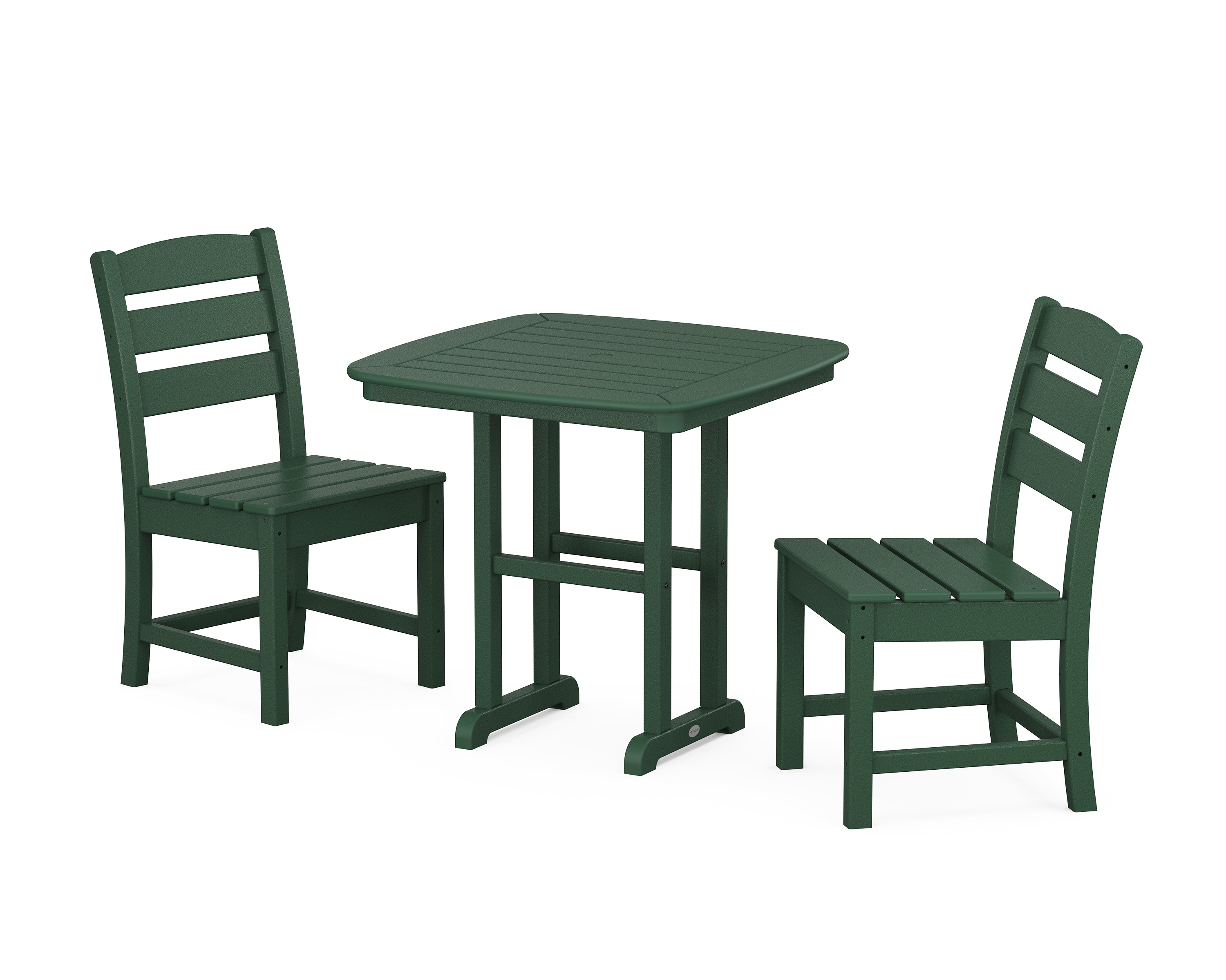 POLYWOOD® Lakeside Side Chair 3-Piece Dining Set in Green