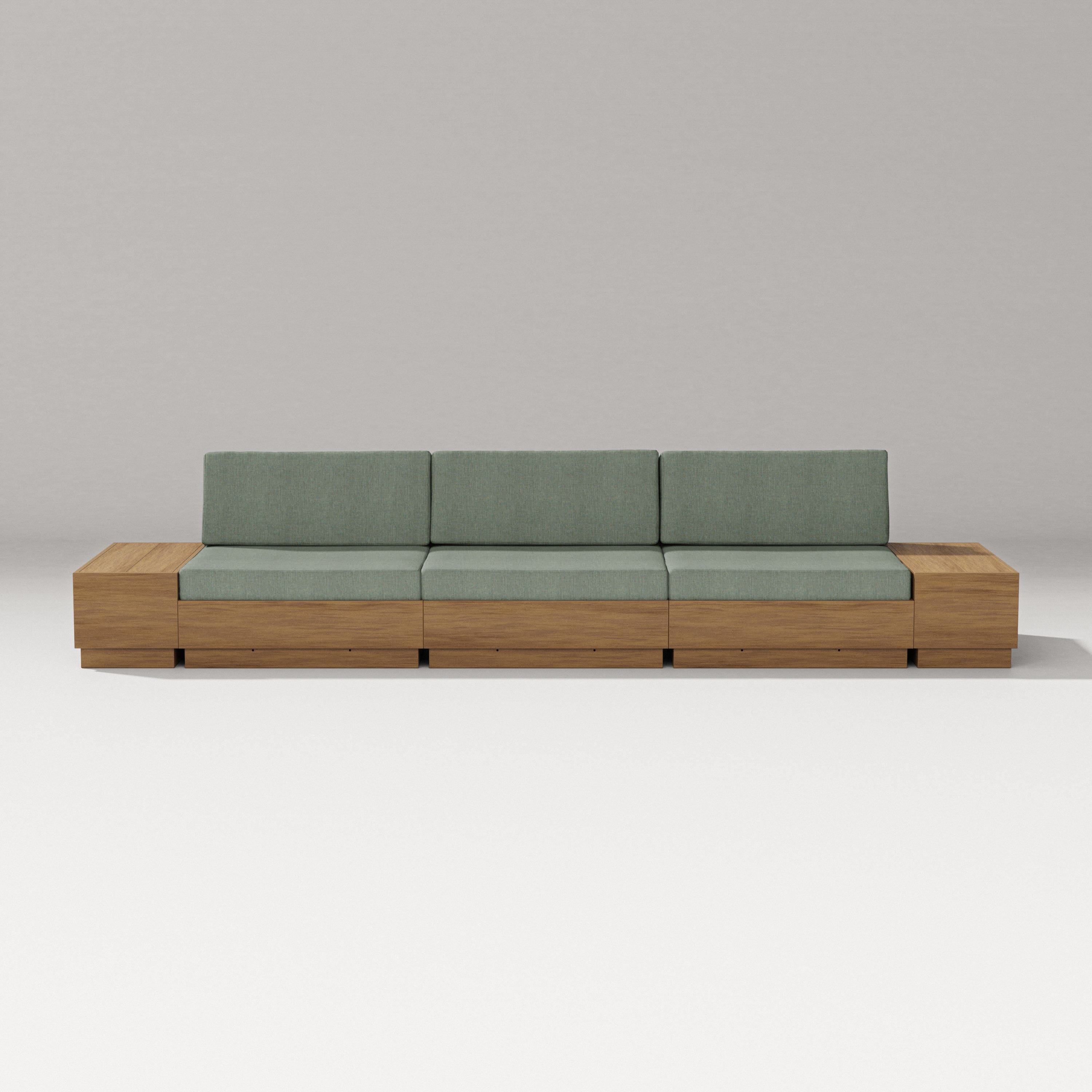 PW Designer Series Elevate Straight Sectional in Natural / Cast Sage