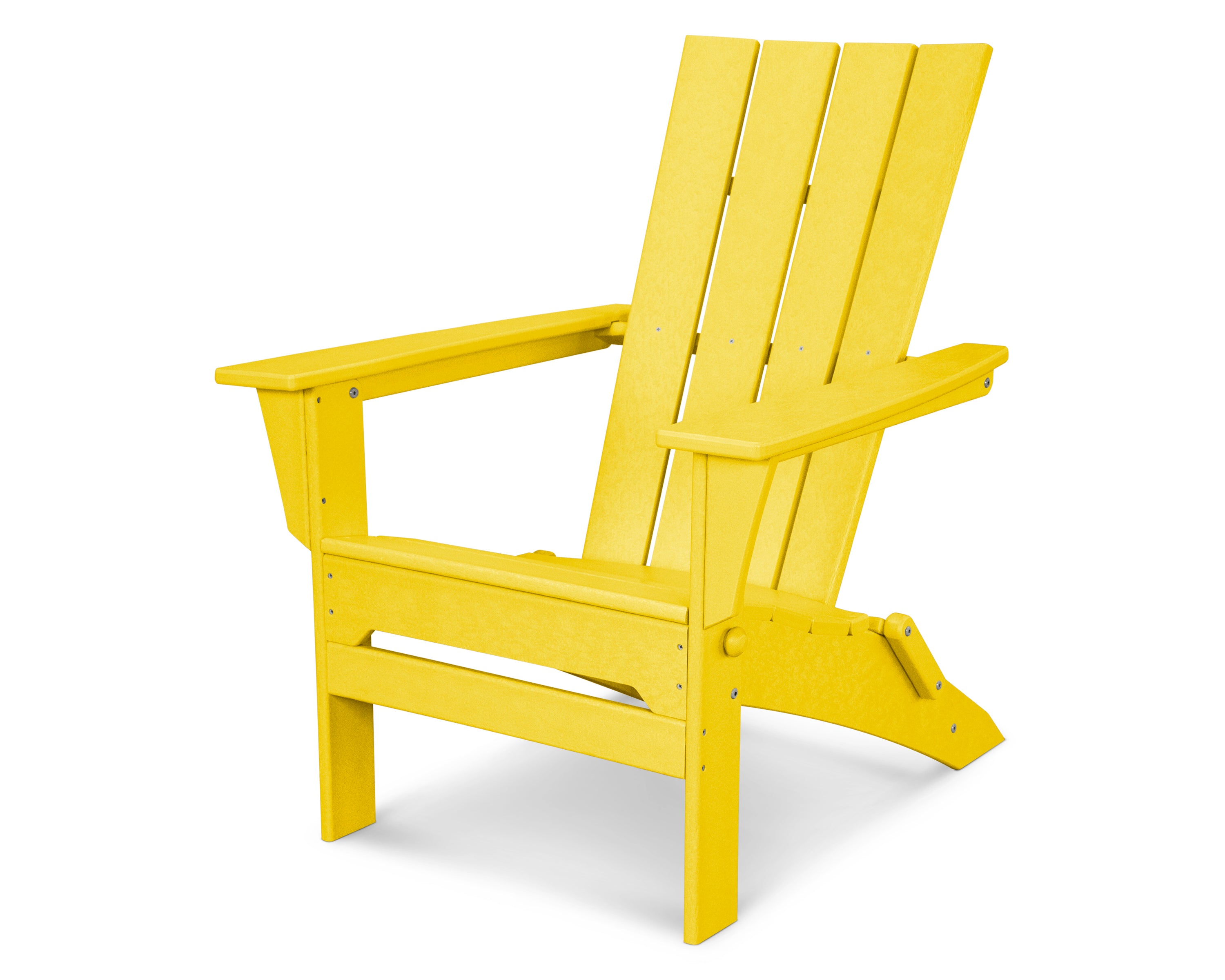 POLYWOOD Quattro Folding Adirondack in Lemon