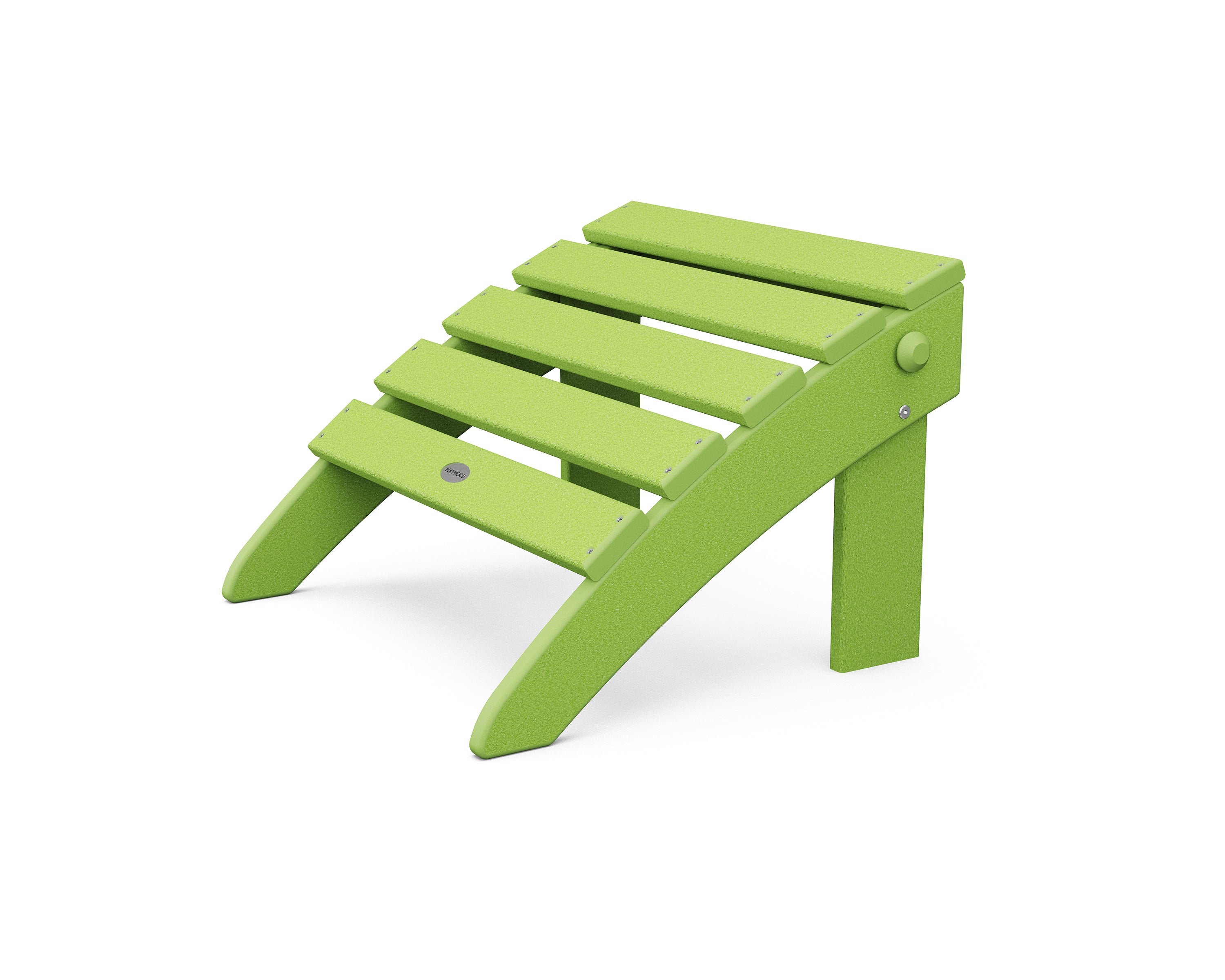 POLYWOOD Classic Adirondack Folding Ottoman in Lime