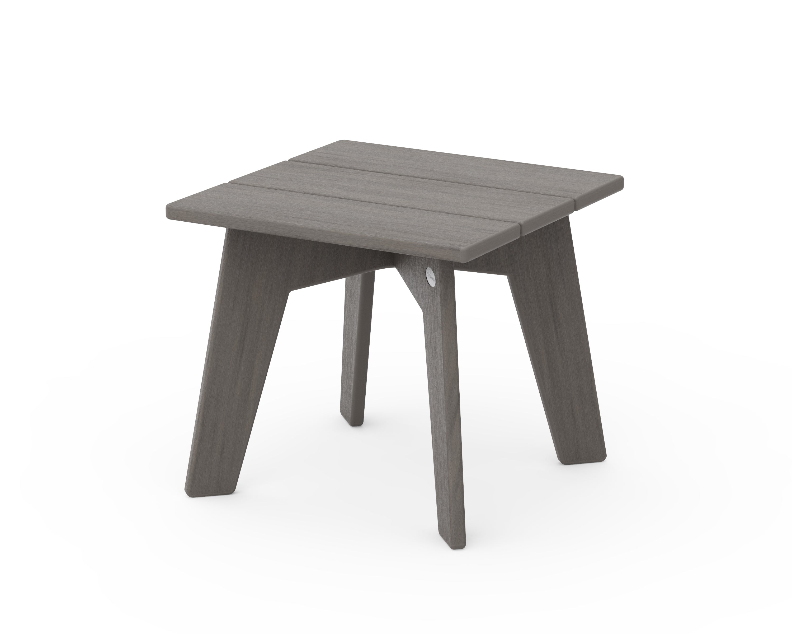 POLYWOOD Riviera Modern Side Table in Driftwood